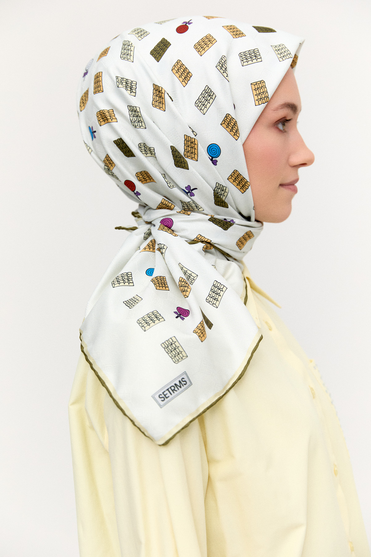 Sweet Desenli Eşarp, Tesettür Giyim