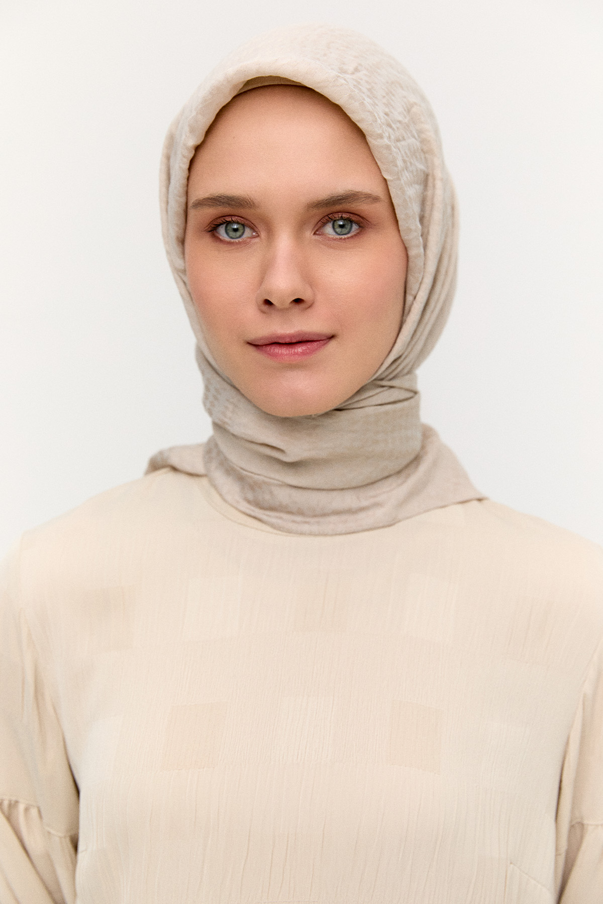 Kare Desenli Viskon Eşarp, Tesettür Giyim