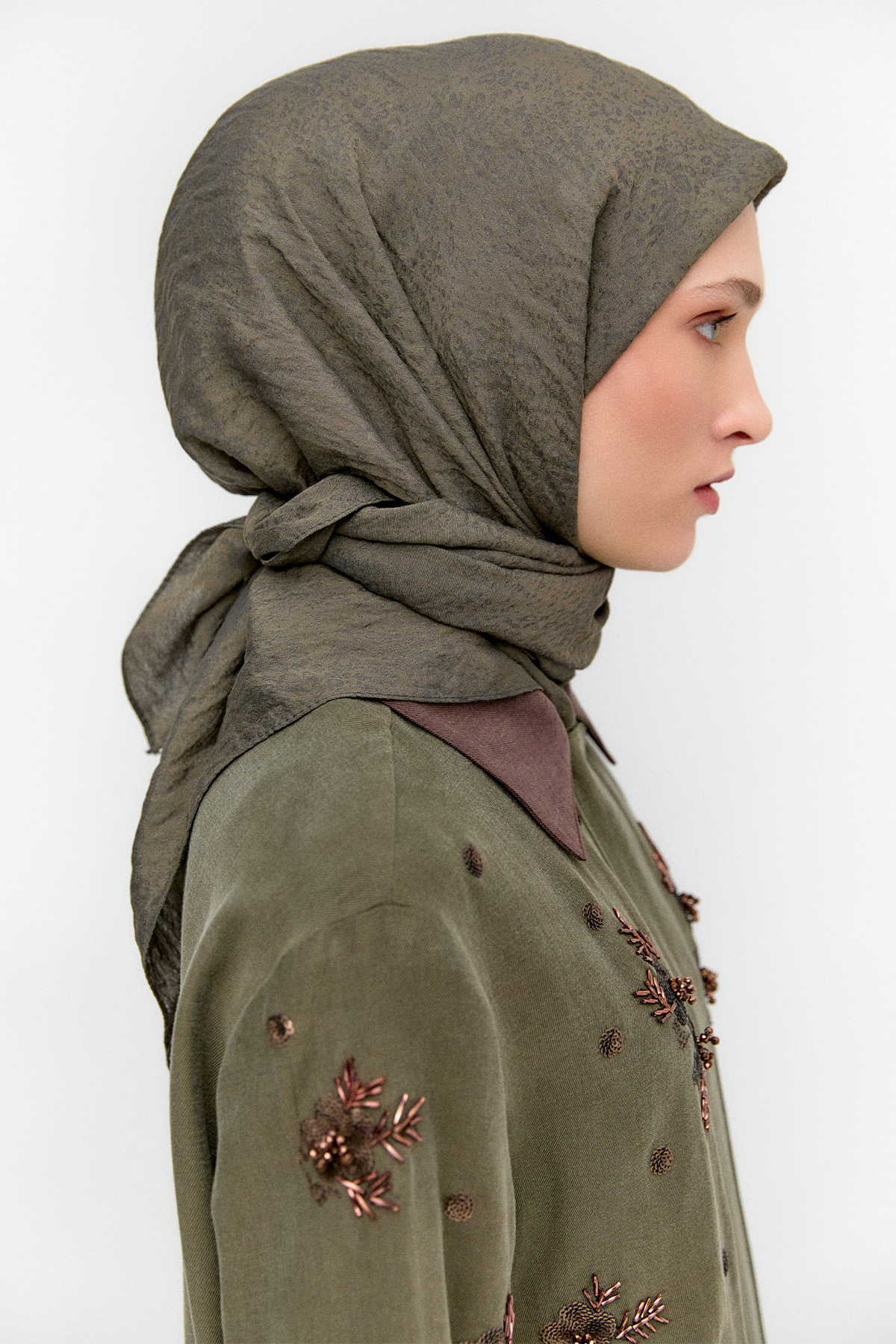 Leopar Desenli Viskon Eşarp, Tesettür Giyim