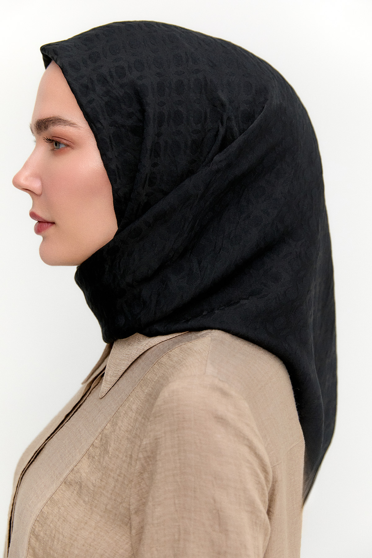 Oval Desenli Viskon Eşarp, Tesettür Giyim