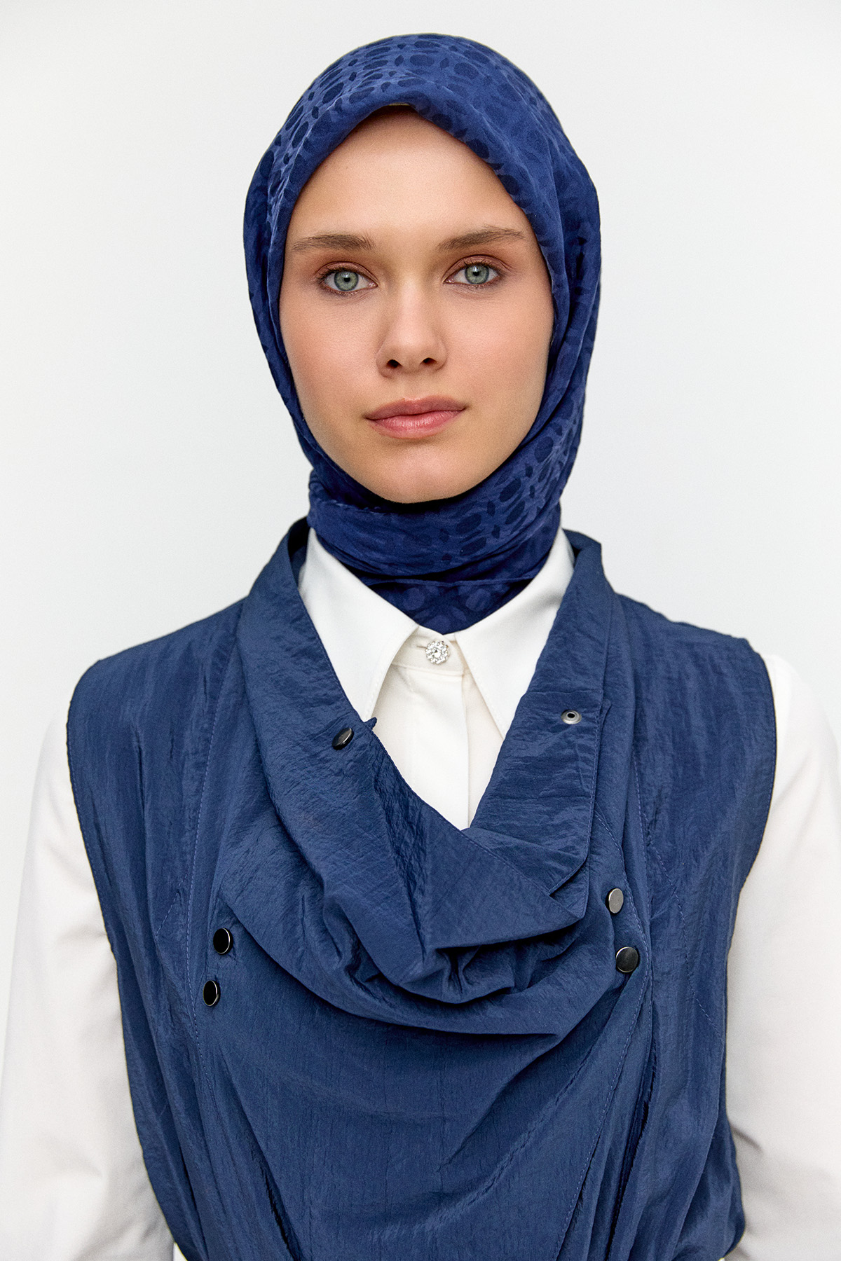 Oval Desenli Viskon Eşarp, Tesettür Giyim