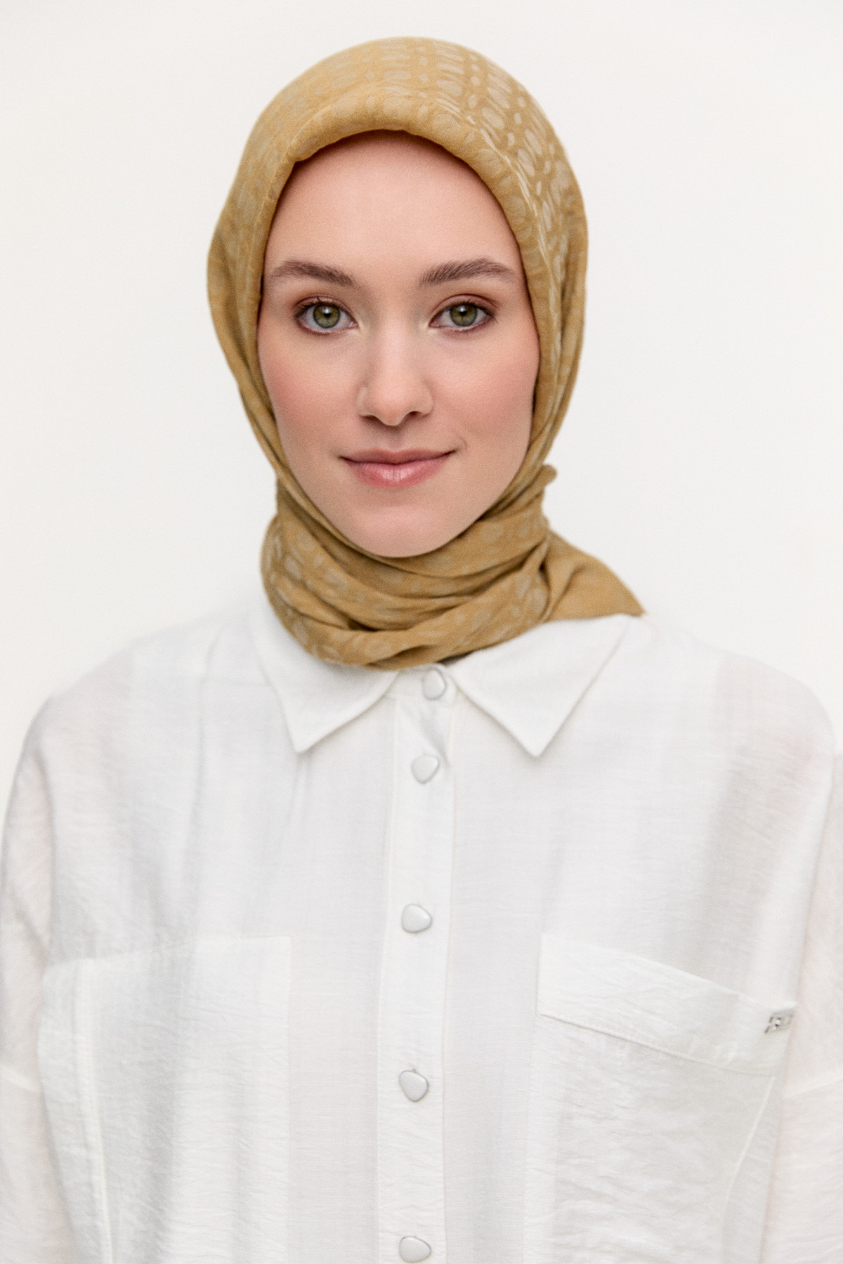 Oval Desenli Viskon Eşarp, Tesettür Giyim