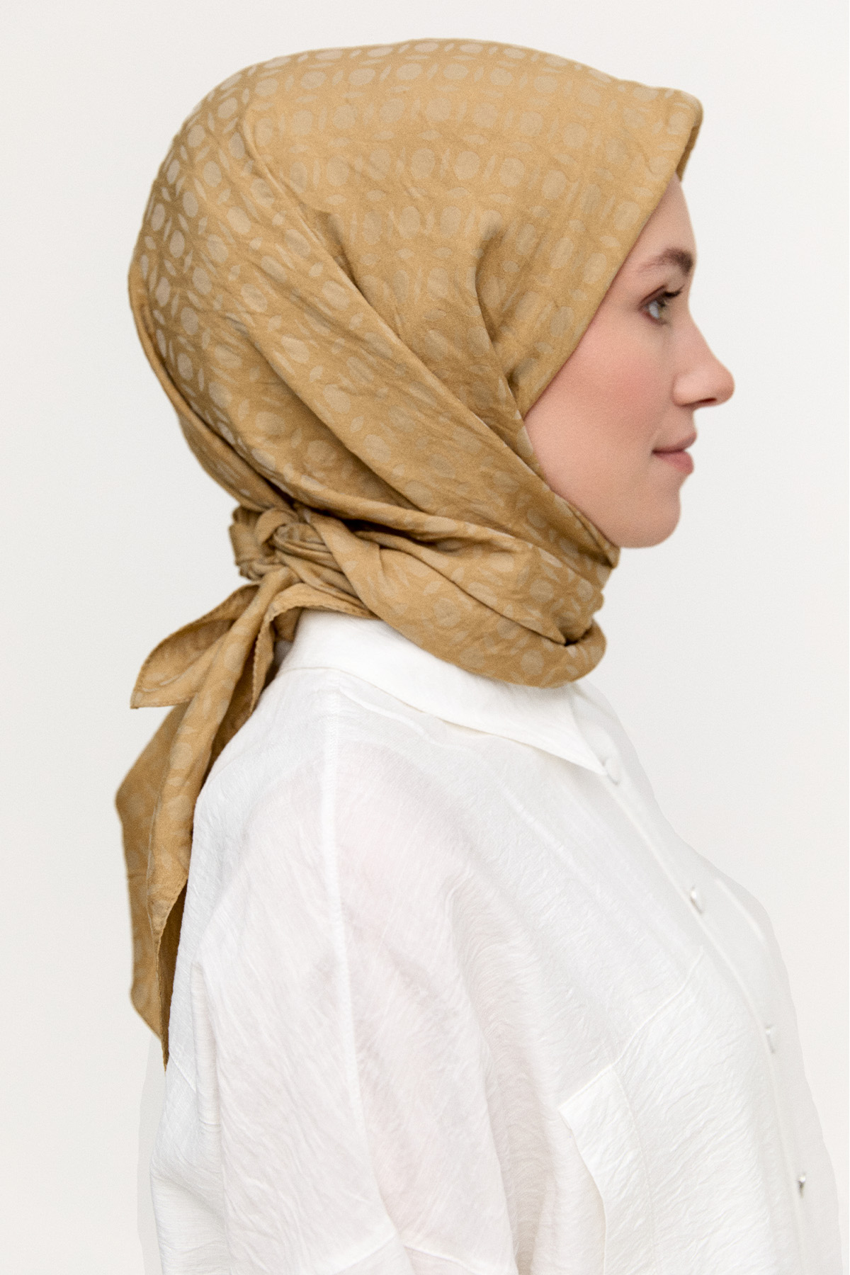 Oval Desenli Viskon Eşarp, Tesettür Giyim