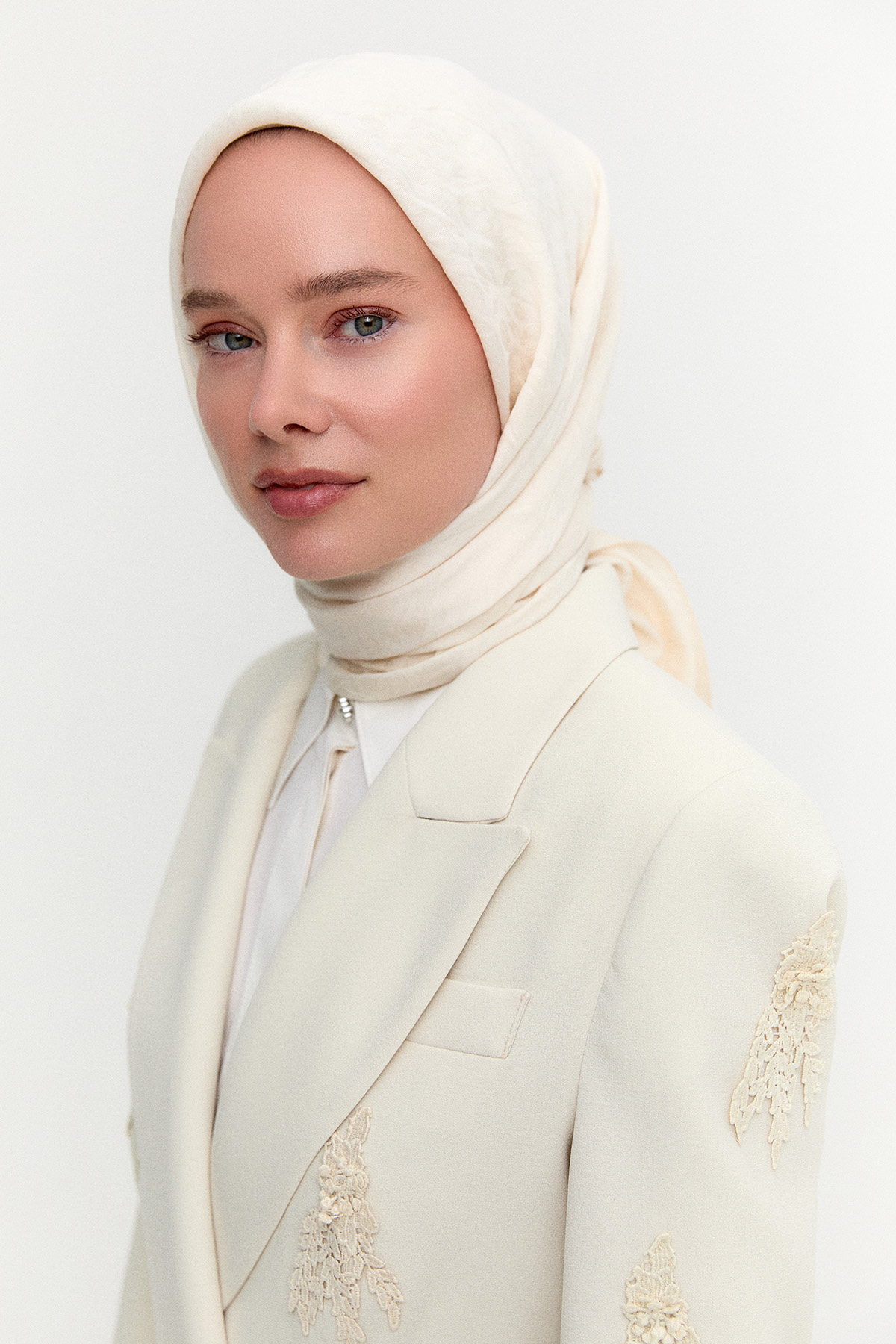 Oval Desenli Viskon Eşarp, Tesettür Giyim