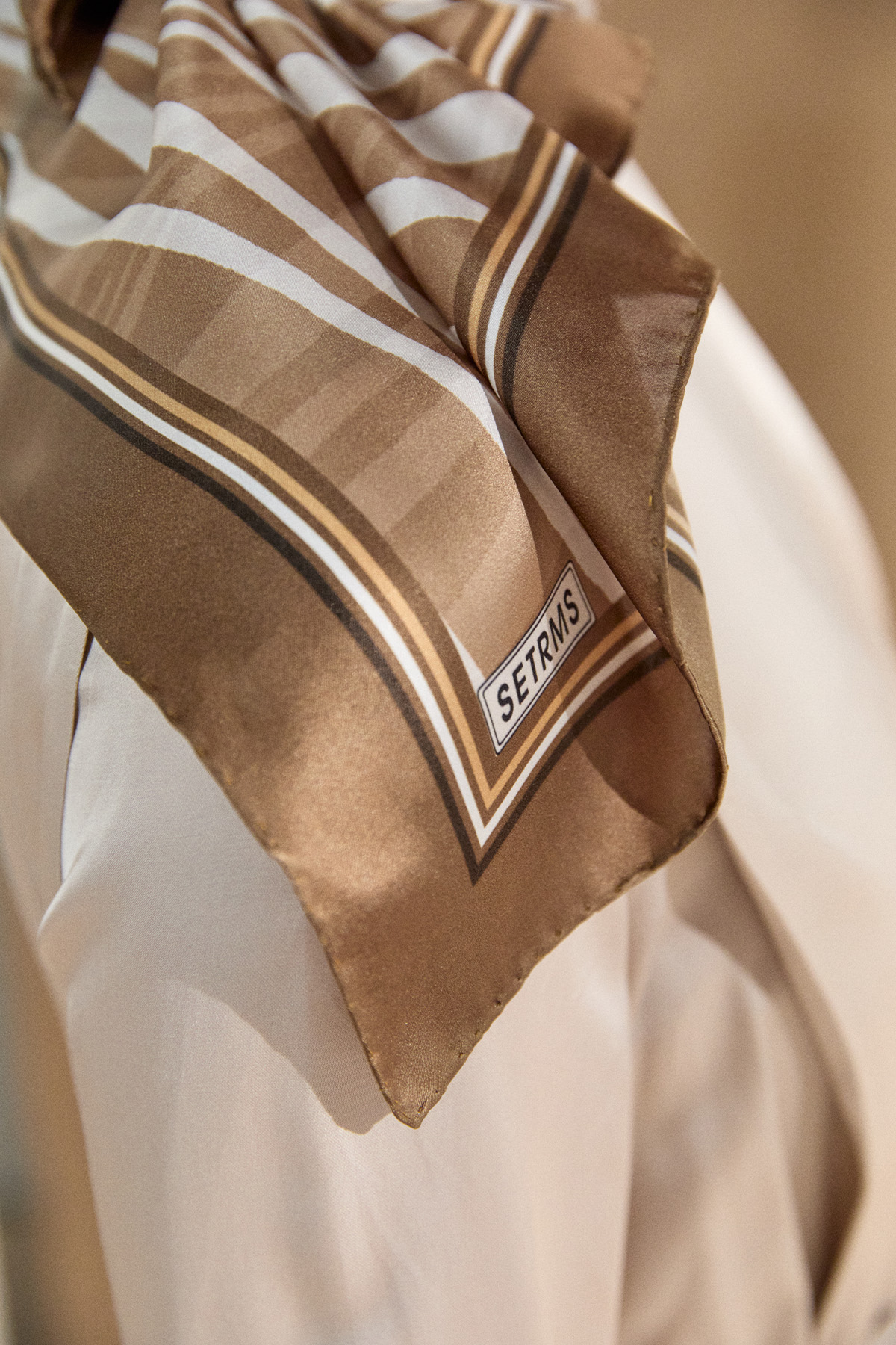 Zebra Desenli İpek Saten Eşarp, Tesettür Giyim