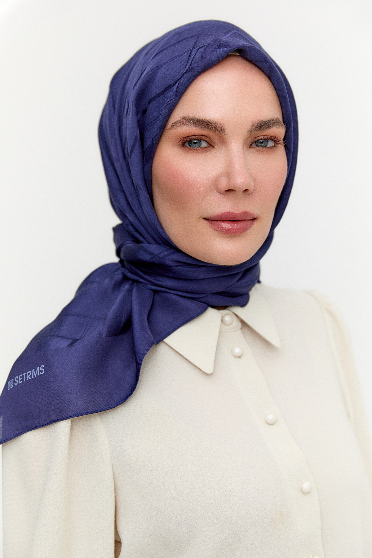 Dikdörtgen Desenli Modal Eşarp, Tesettür Giyim