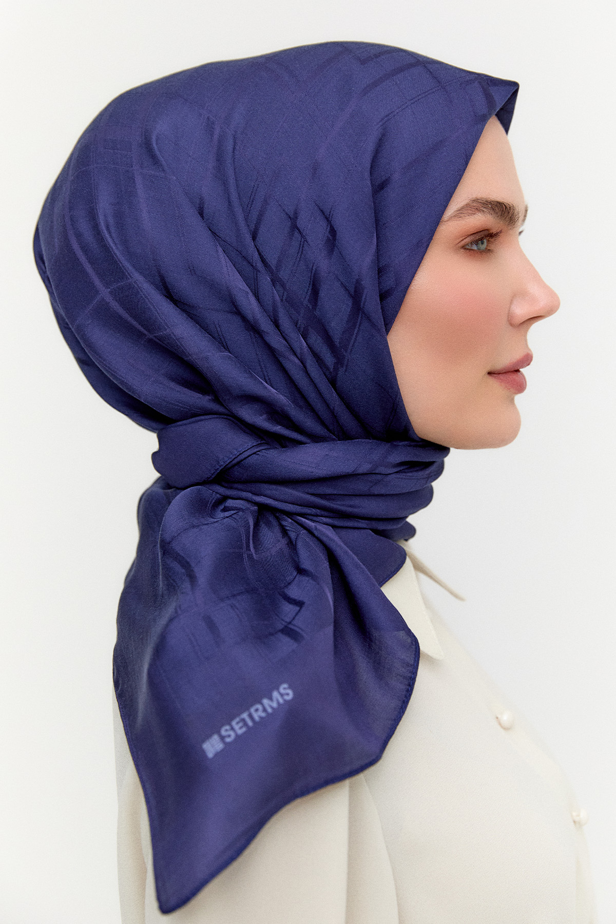 Dikdörtgen Desenli Modal Eşarp, Tesettür Giyim