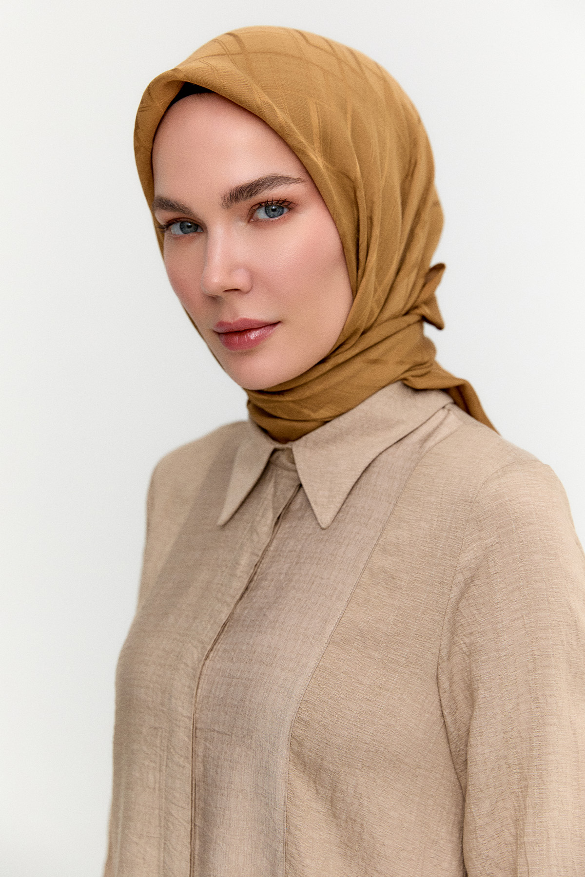 Dikdörtgen Desenli Modal Eşarp, Tesettür Giyim