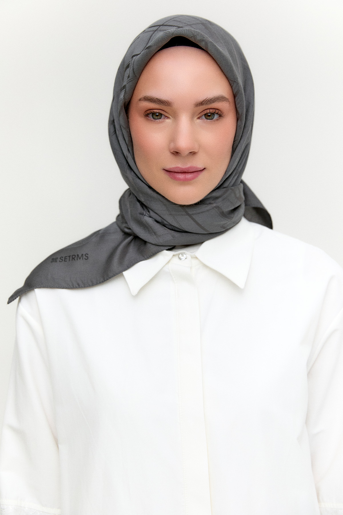 Dikdörtgen Desenli Modal Eşarp, Tesettür Giyim