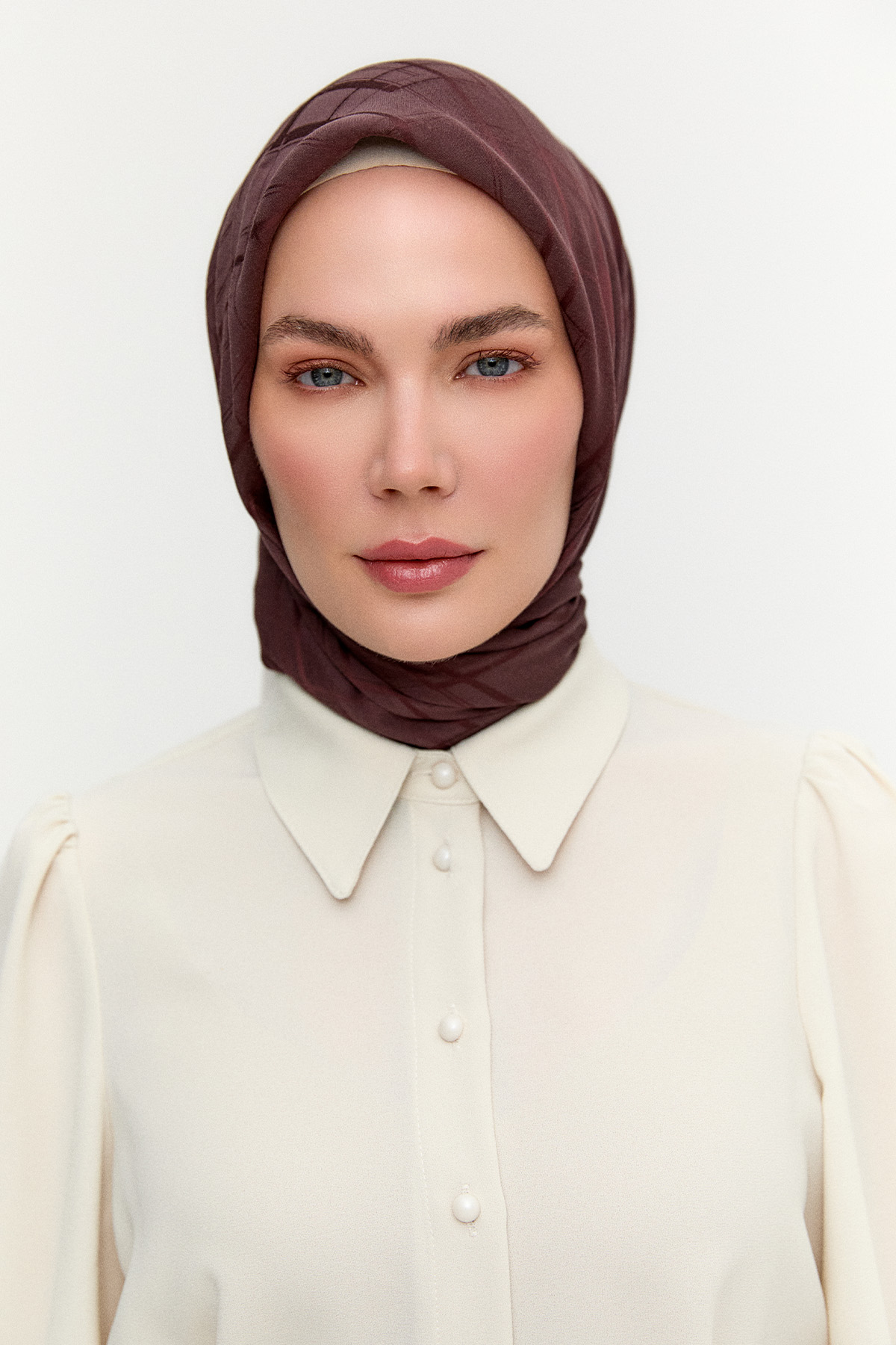 Dikdörtgen Desenli Modal Eşarp, Tesettür Giyim