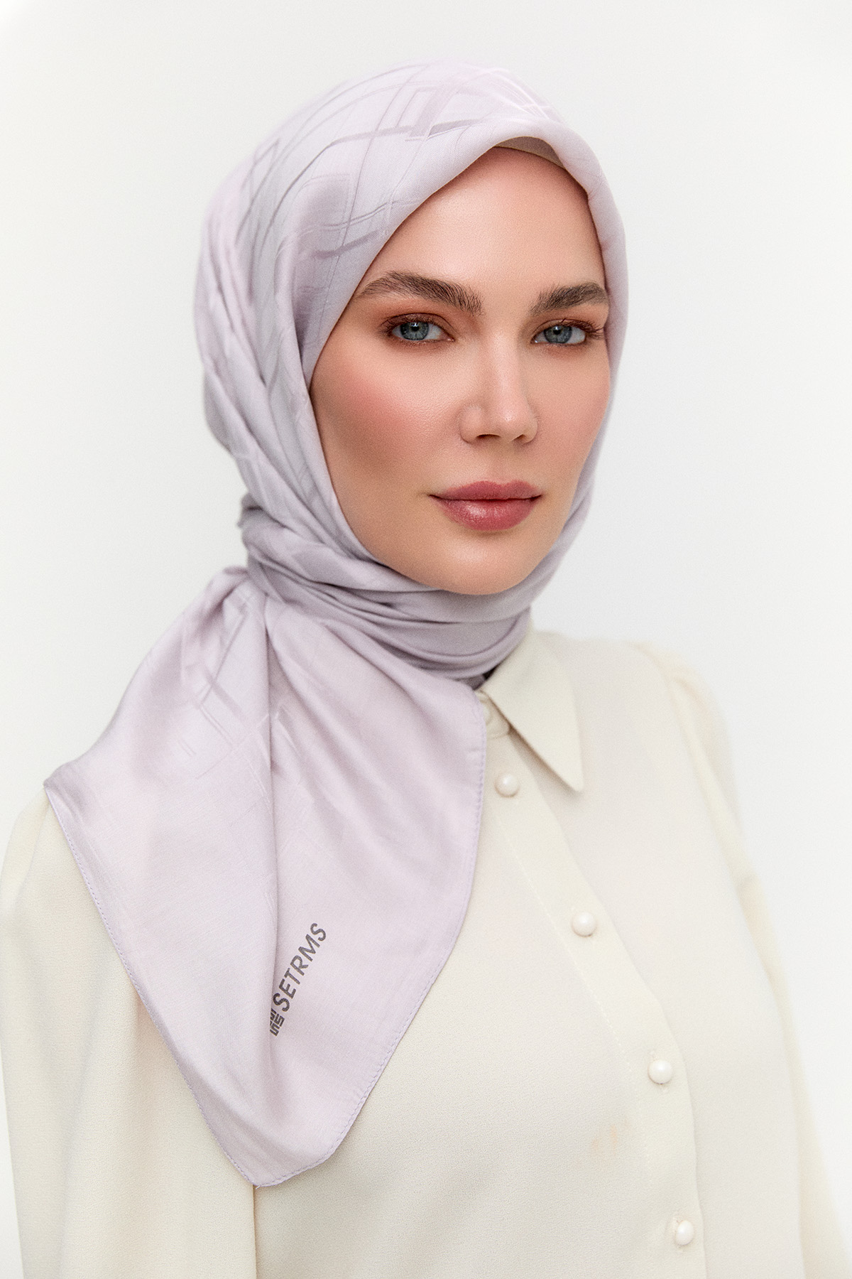 Dikdörtgen Desenli Modal Eşarp, Tesettür Giyim