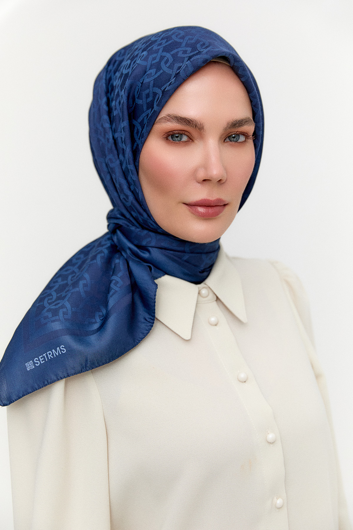 Oval Geometriksel Viskon Eşarp, Tesettür Giyim