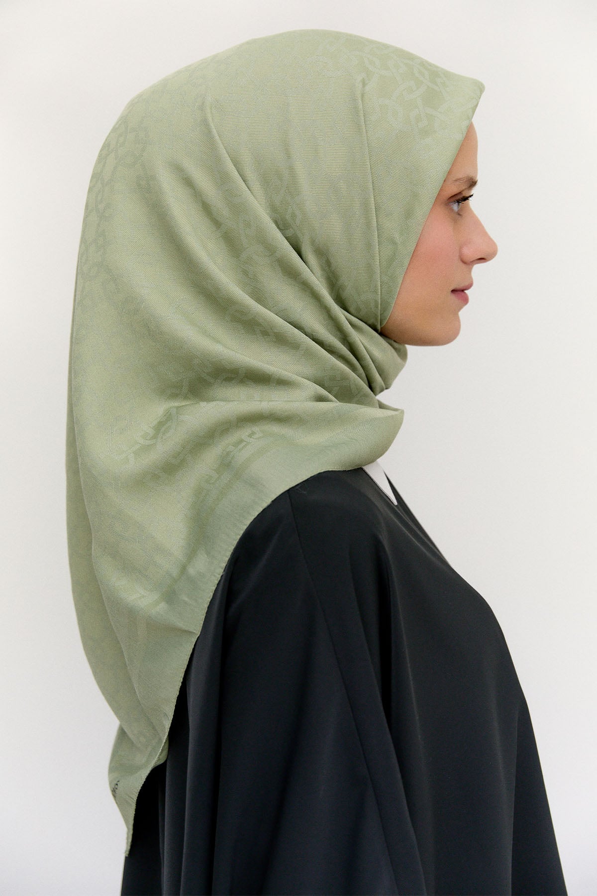 Oval Geometriksel Viskon Eşarp, Tesettür Giyim