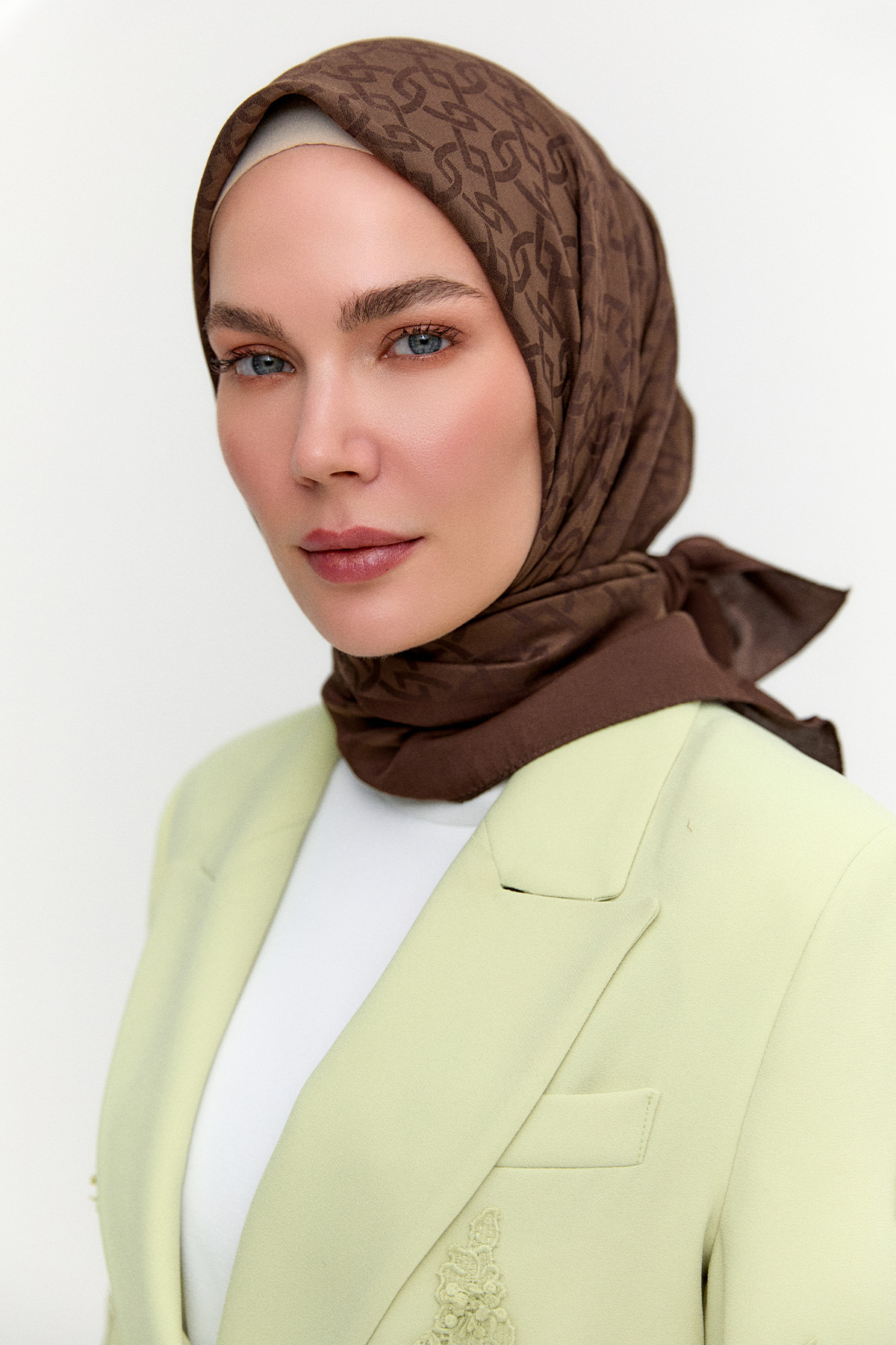 Oval Geometriksel Viskon Eşarp, Tesettür Giyim