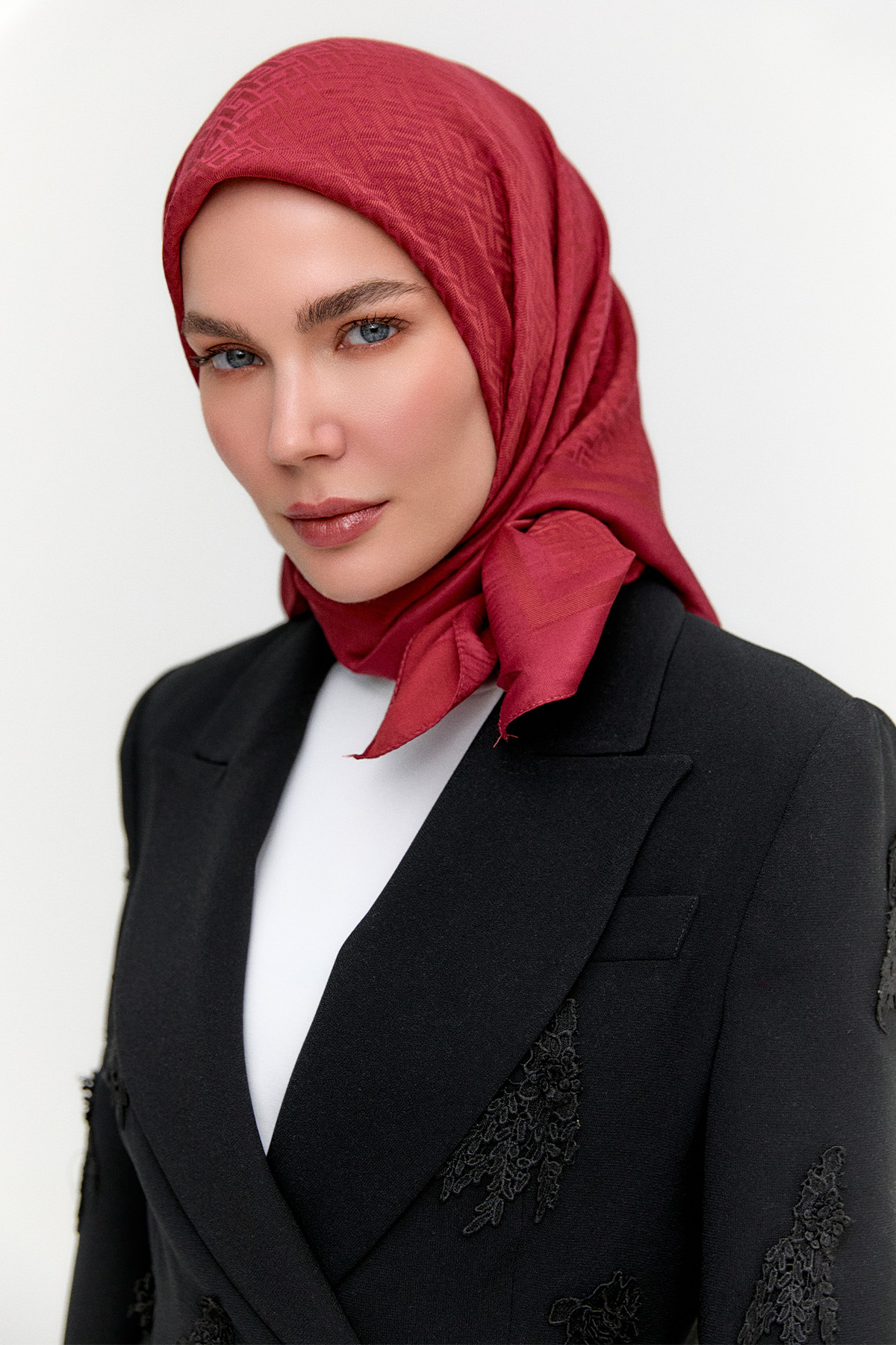 Geometrik Desenli Viskon Eşarp, Tesettür Giyim