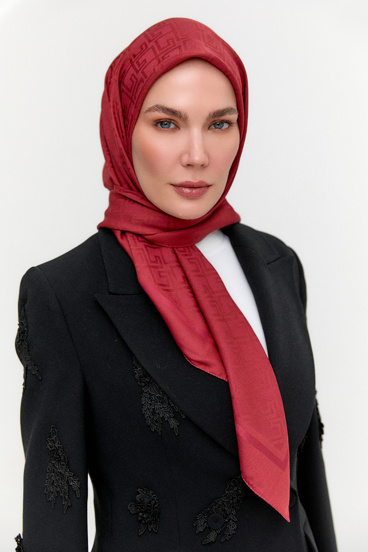 Labirent Desenli Viskon Eşarp, Tesettür Giyim