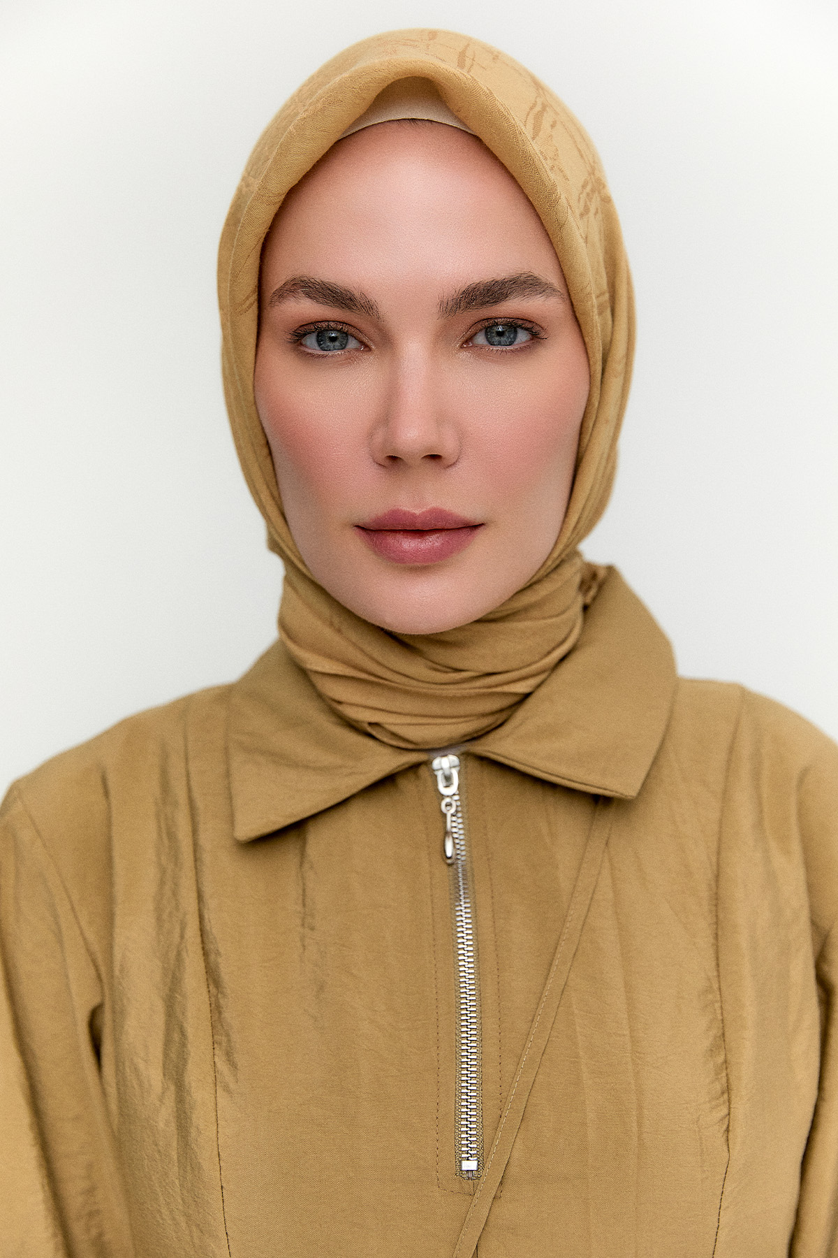 Jakarlı Çizgili Pamuk Naina Eşarp, Tesettür Giyim