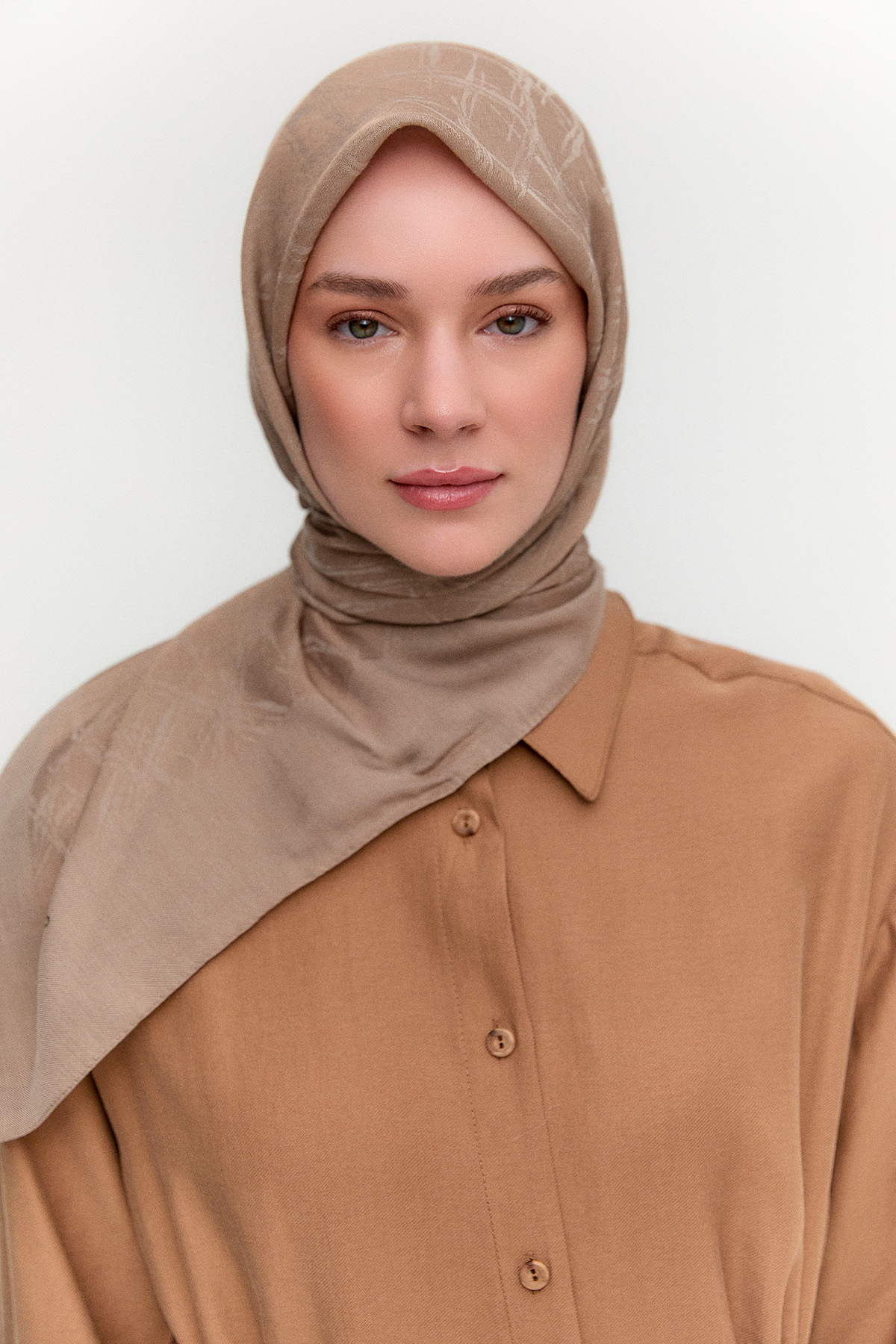 Jakarlı Çizgili Pamuk Naina Eşarp, Tesettür Giyim