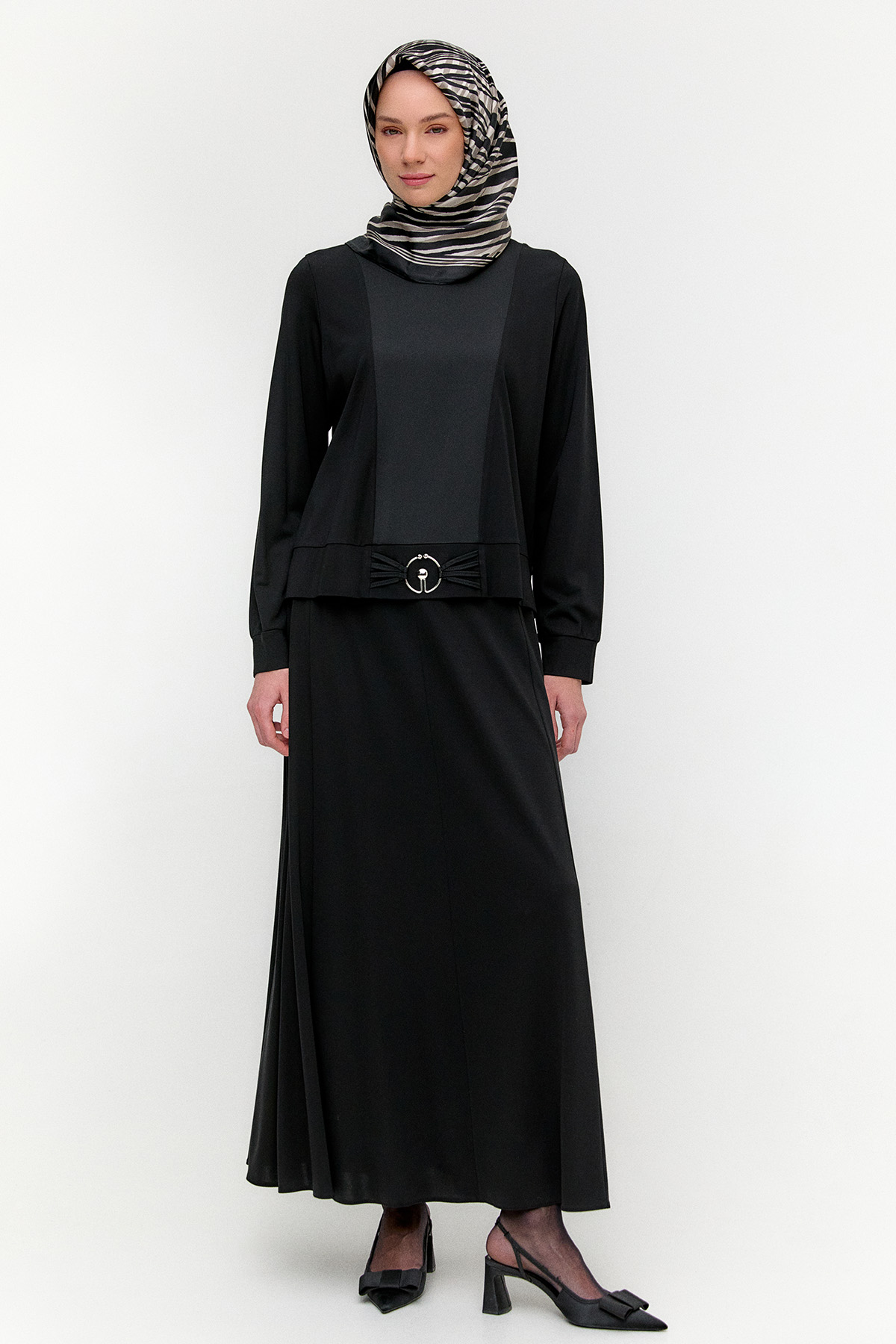 Parçalı Penye Etek, Tesettür Giyim