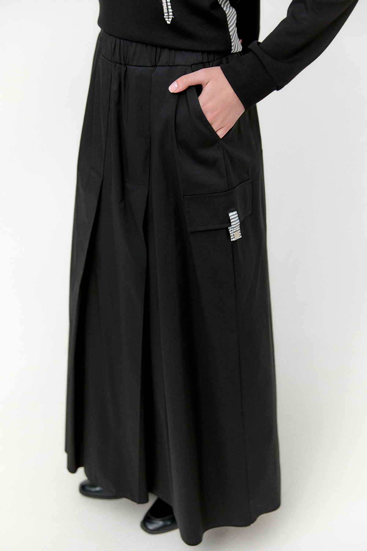 Süs Cepli Pamuklu Etek, Tesettür Giyim