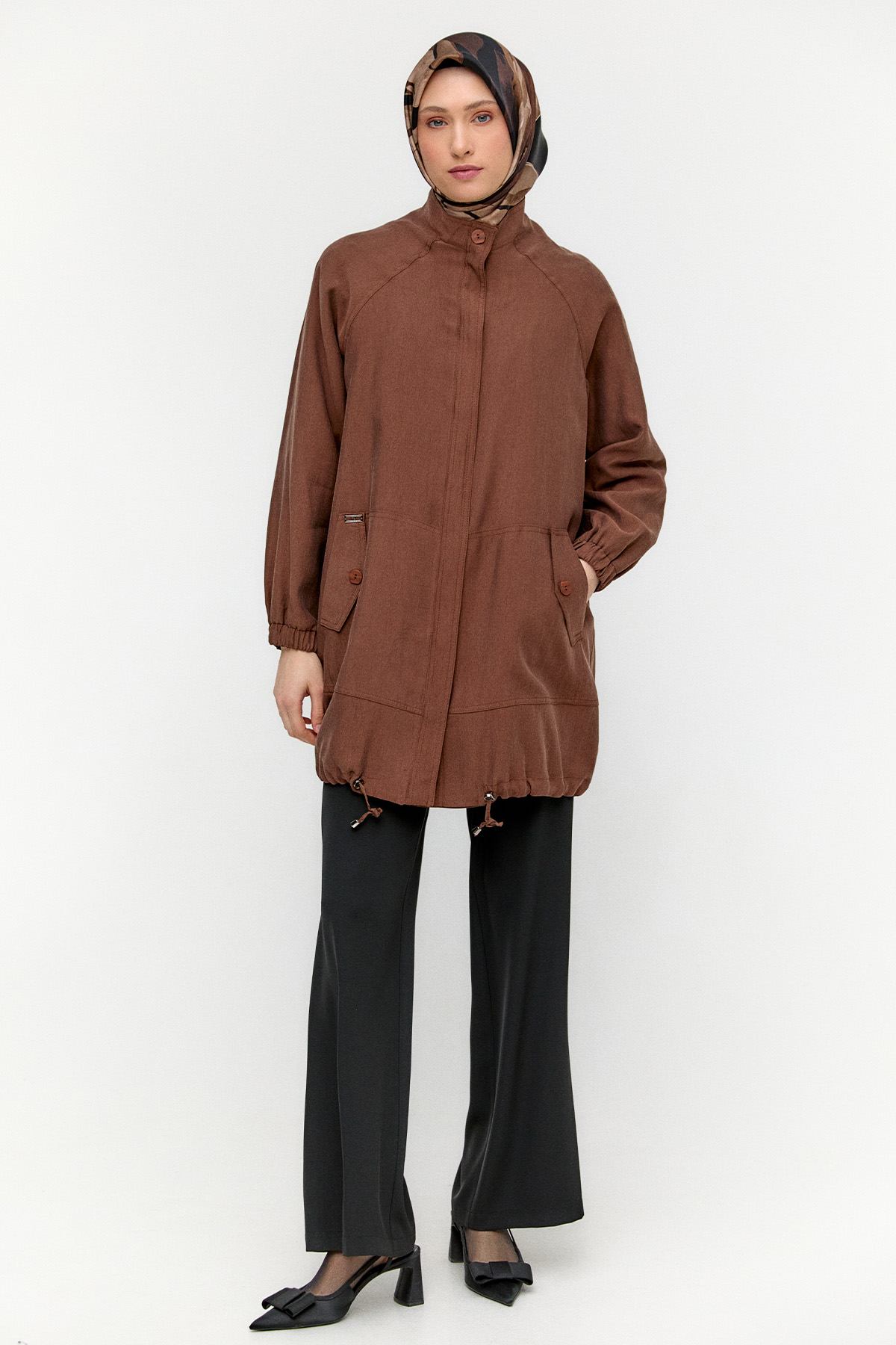 Süs Cepli Pamuklu Etek, Tesettür Giyim