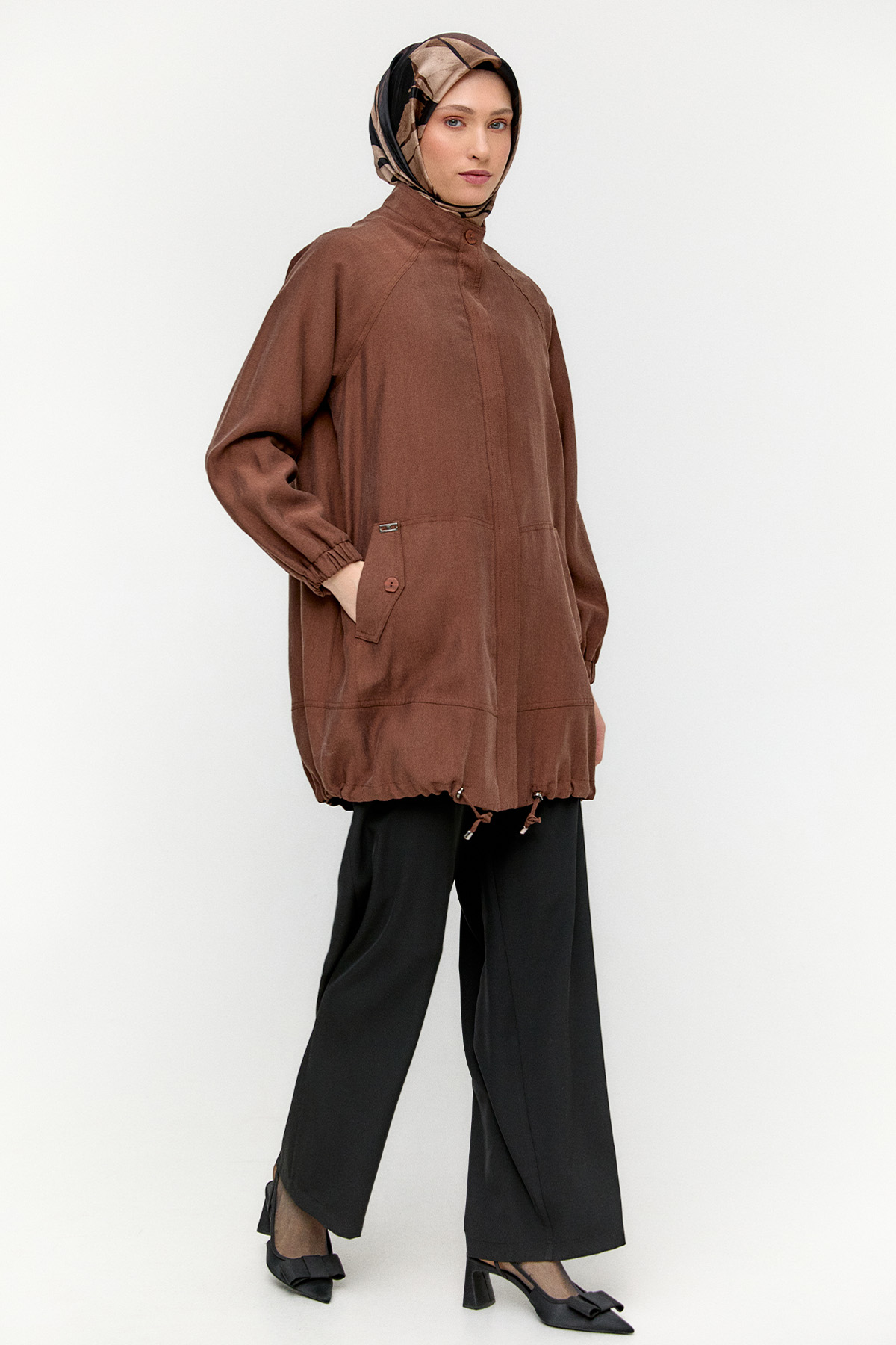 Süs Cepli Pamuklu Etek, Tesettür Giyim