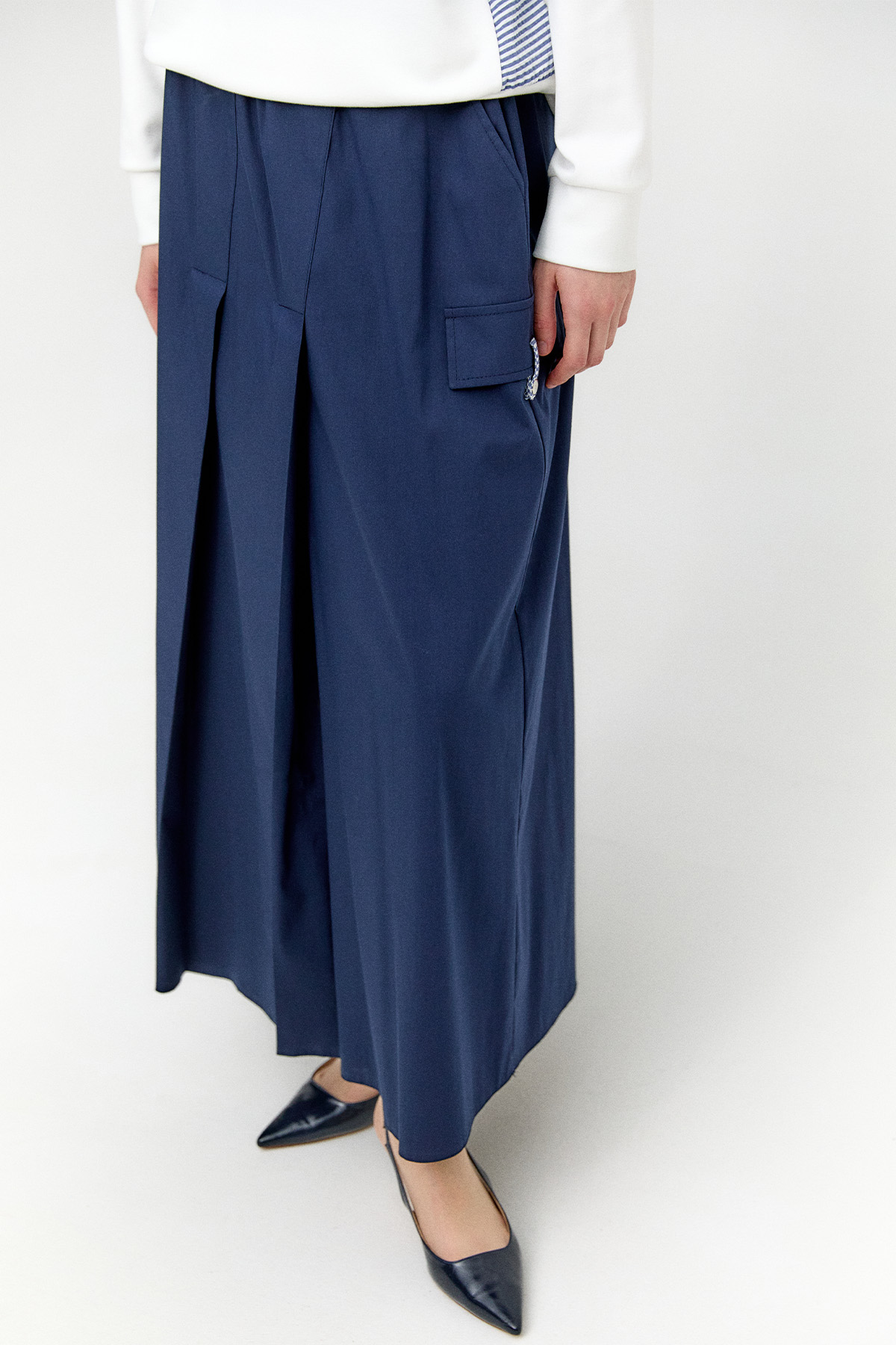 Süs Cepli Pamuklu Etek, Tesettür Giyim