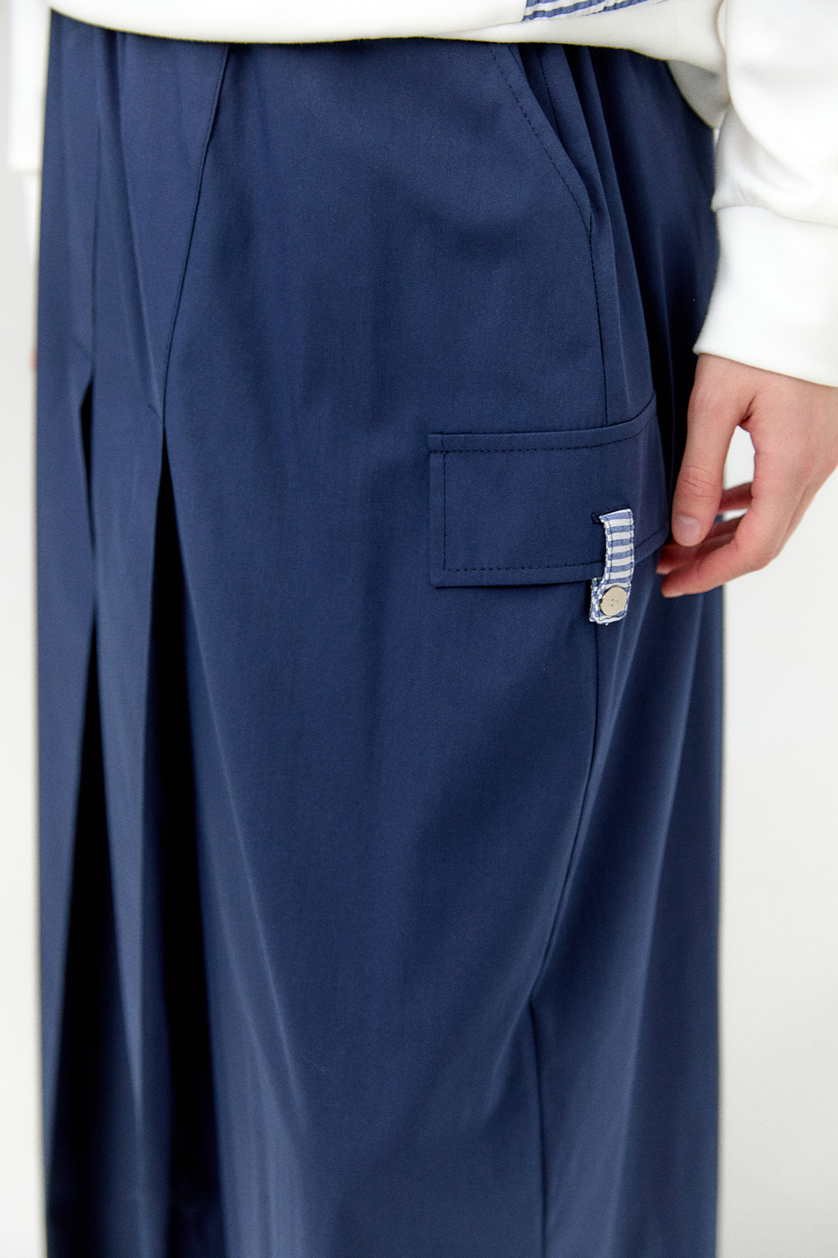 Süs Cepli Pamuklu Etek, Tesettür Giyim