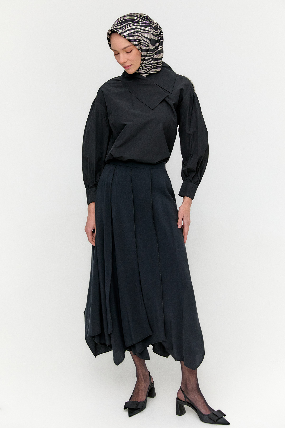 Parçalı Lyocell Etek, Tesettür Giyim