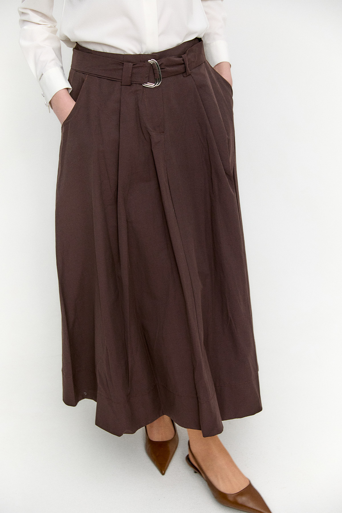 Kemerli Kloş Etek, Tesettür Giyim