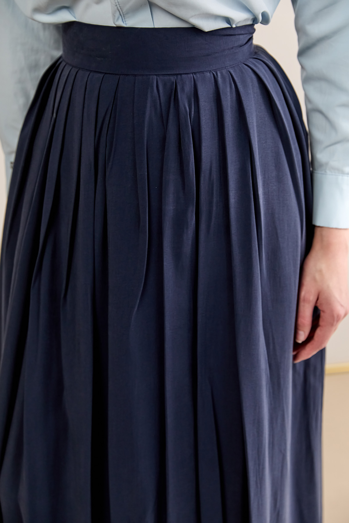 Pilikaşeli Lyocell Etek, Tesettür Giyim