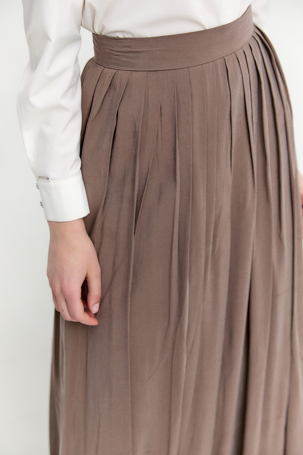 Pilikaşeli Lyocell Etek, Tesettür Giyim