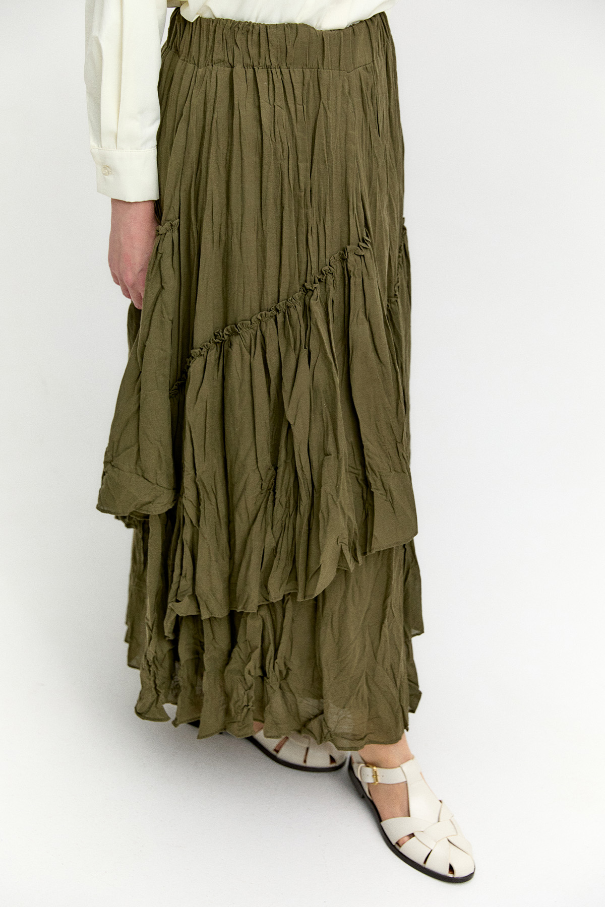 Kırışık Efektli Etek, Tesettür Giyim