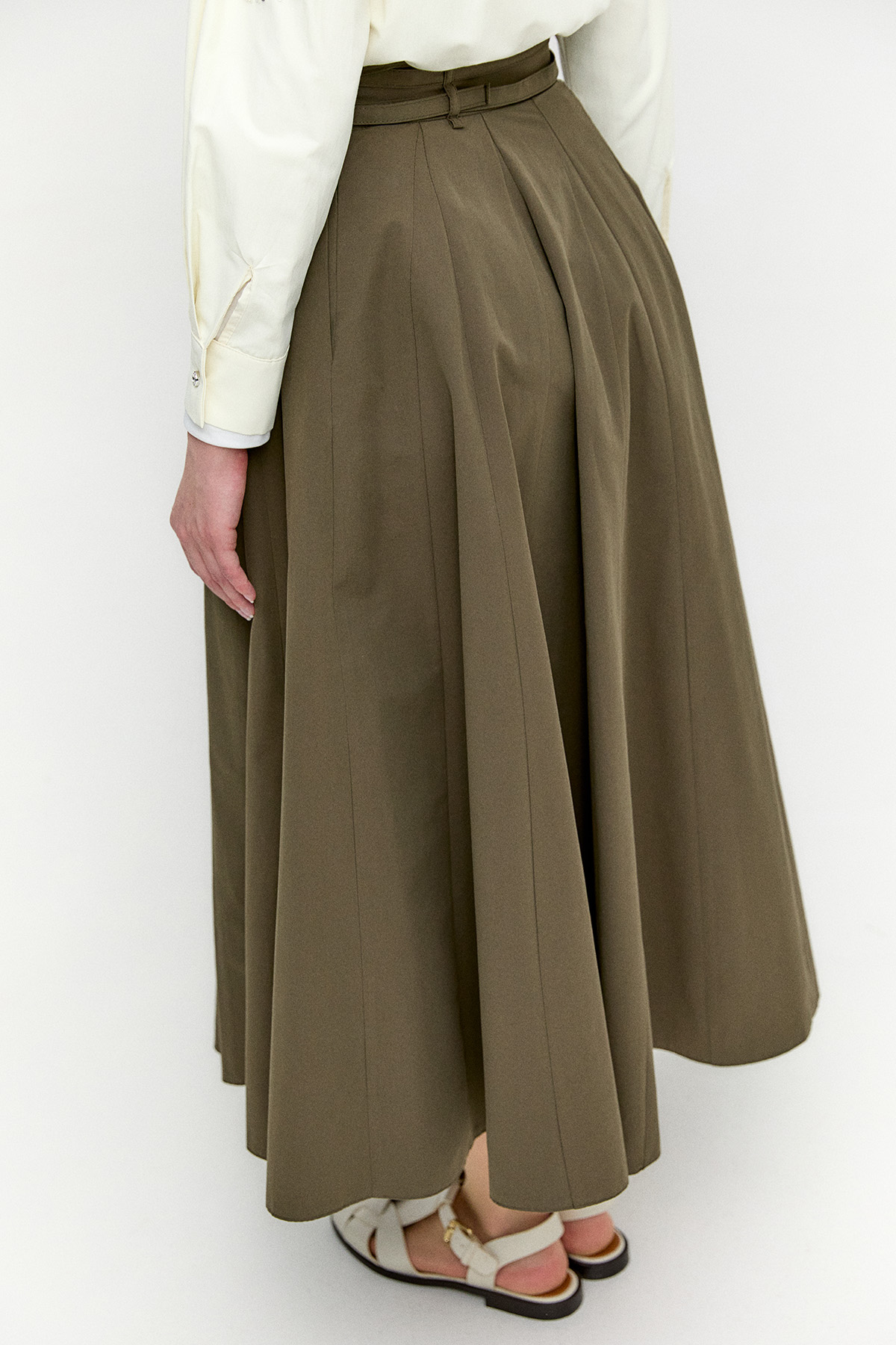 Çift Kemerli Parçalı Etek, Tesettür Giyim