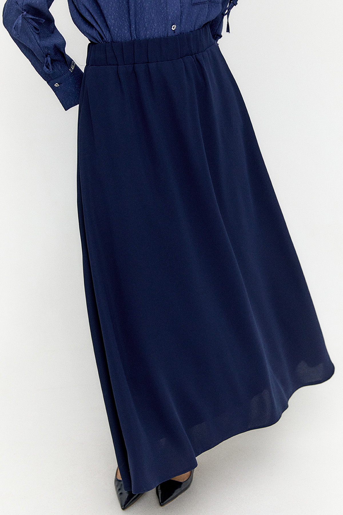 Çift Cepli Kloş Etek, Tesettür Giyim