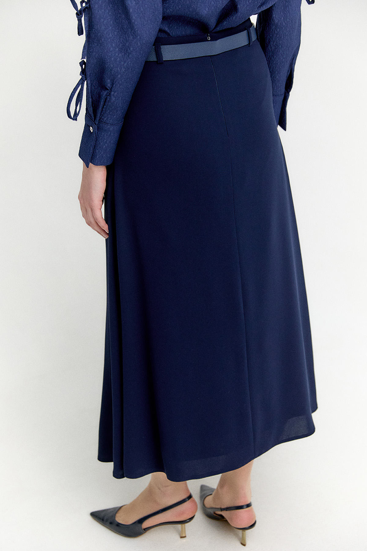 Kemerli A Kesim Parçalı Etek, Tesettür Giyim