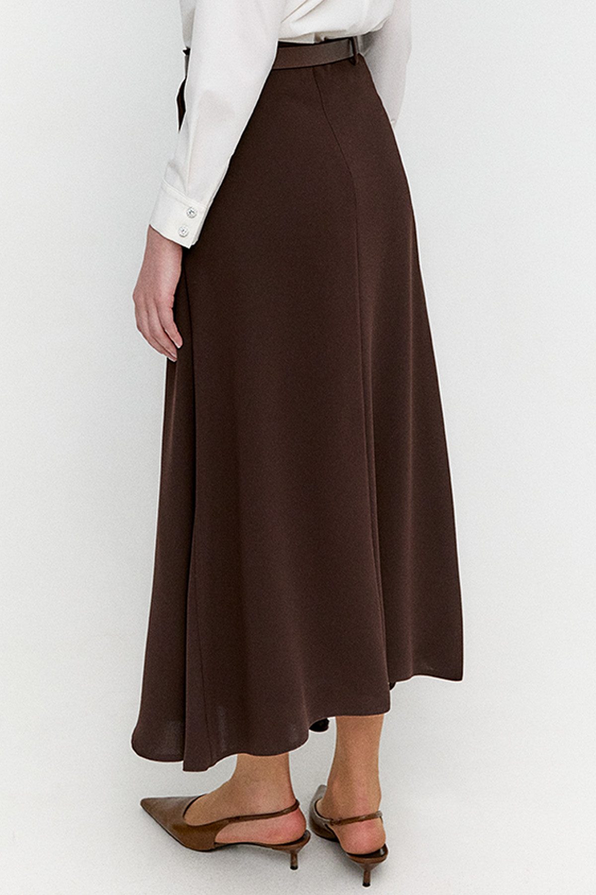 Kemerli A Kesim Parçalı Etek, Tesettür Giyim