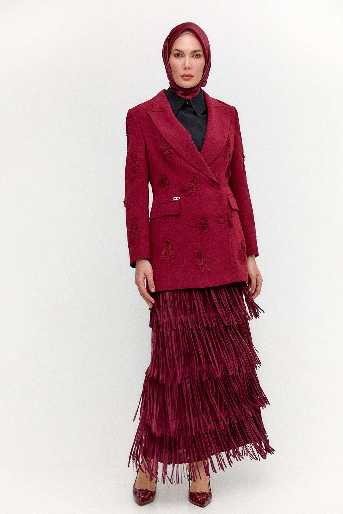 Püsküllü Kalem Etek, Tesettür Giyim
