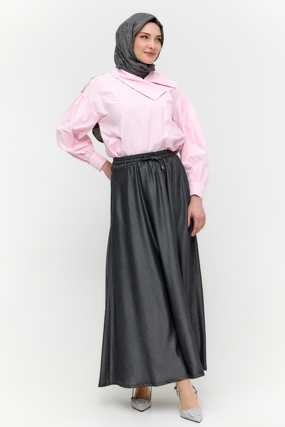 Pamuklu Kloş Etek, Tesettür Giyim