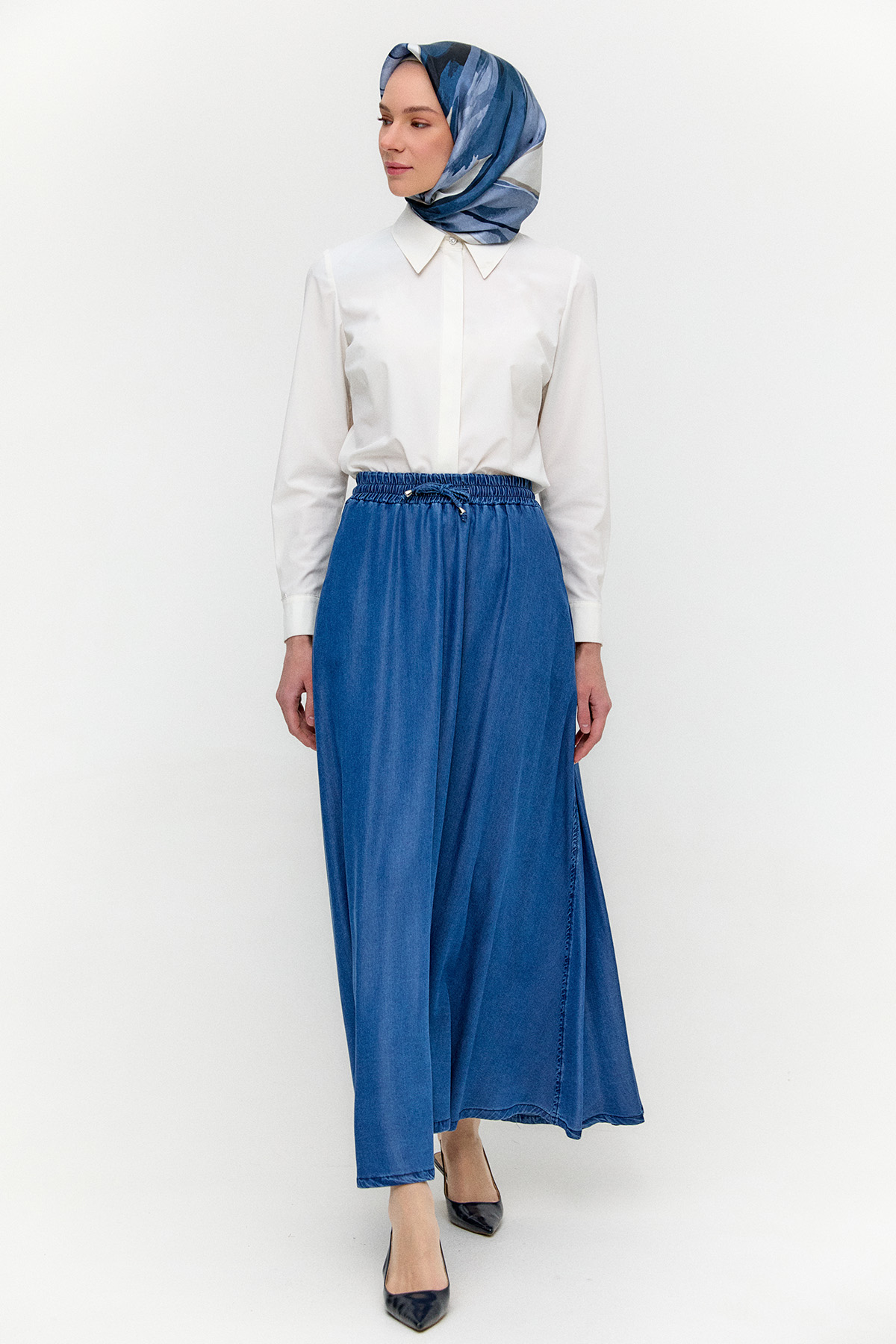 Pamuklu Kloş Etek, Tesettür Giyim