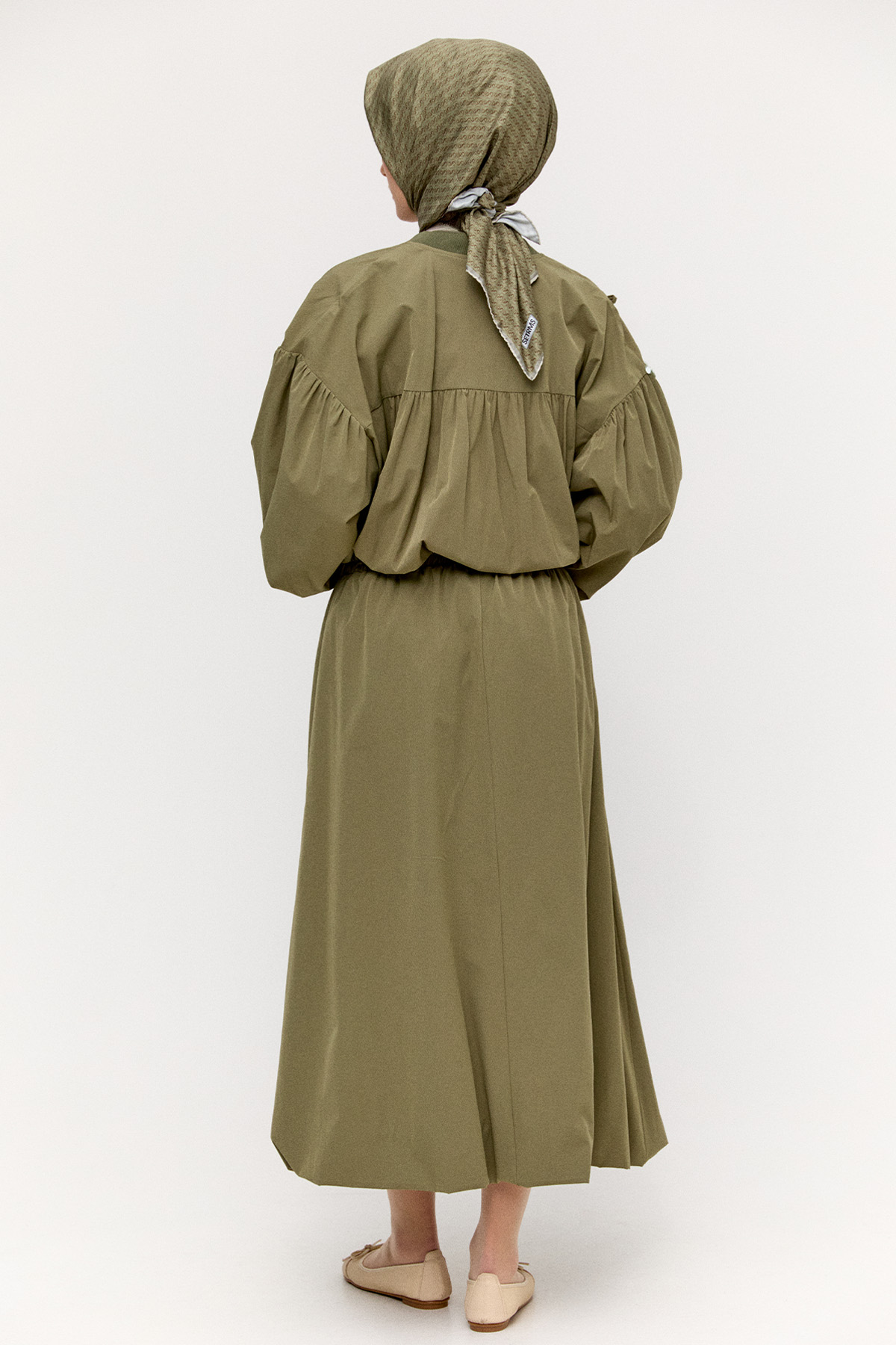 Pilikaşeli Balon Etek, Tesettür Giyim