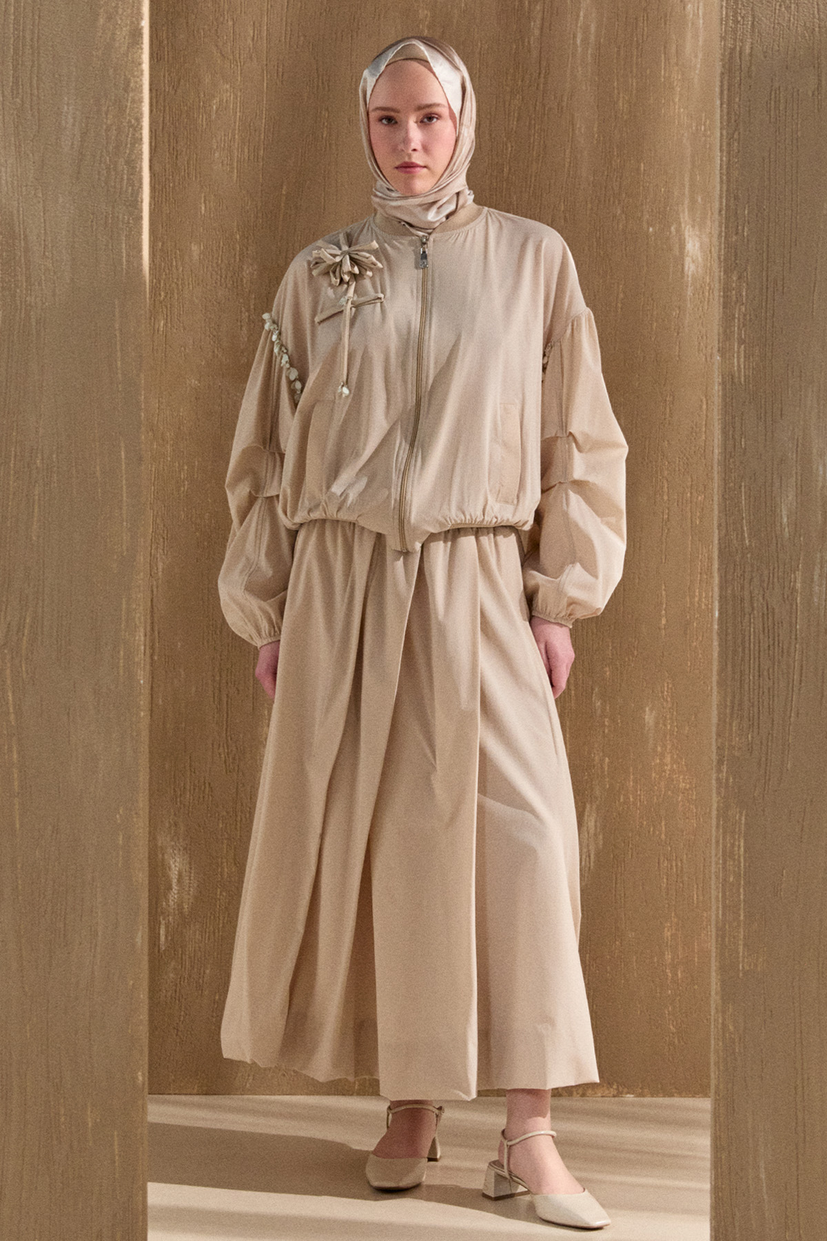 Pilikaşeli Balon Etek, Tesettür Giyim