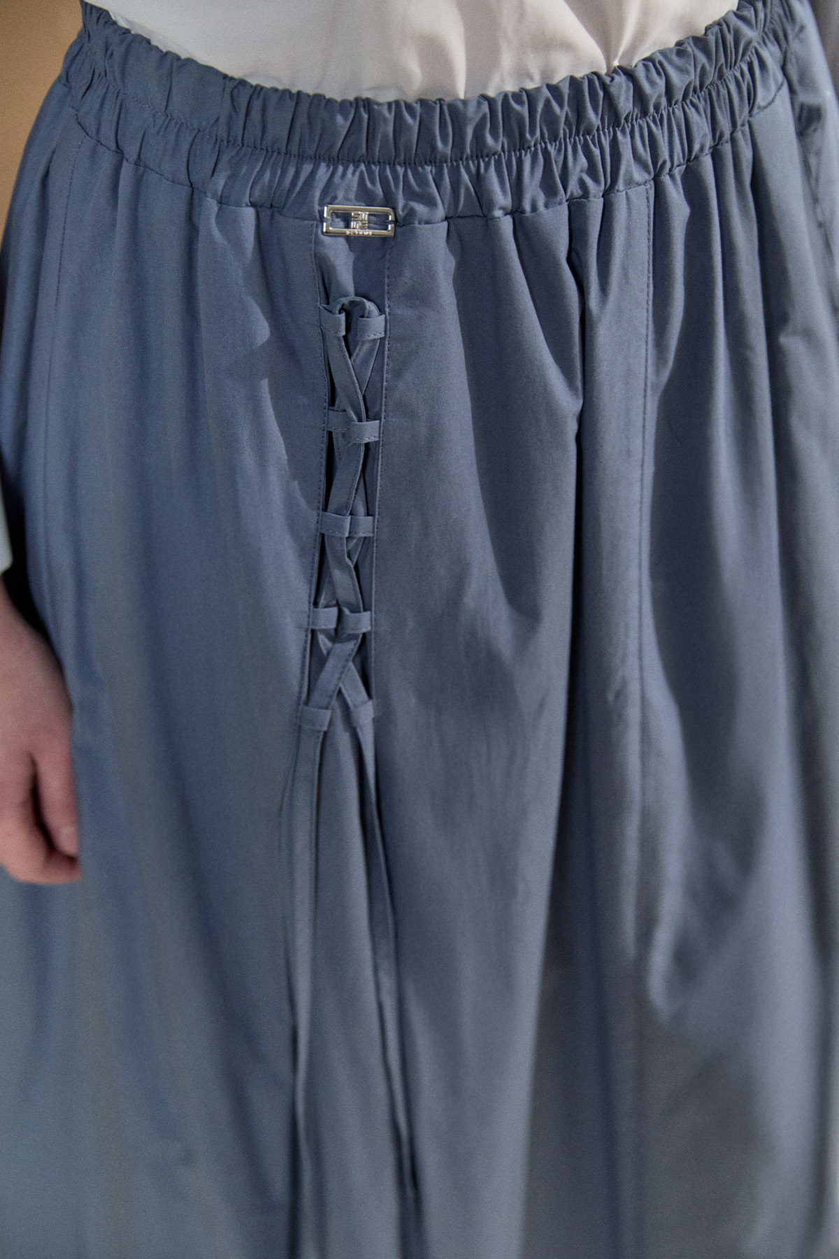 İpli Natural Pamuk Etek, Tesettür Giyim