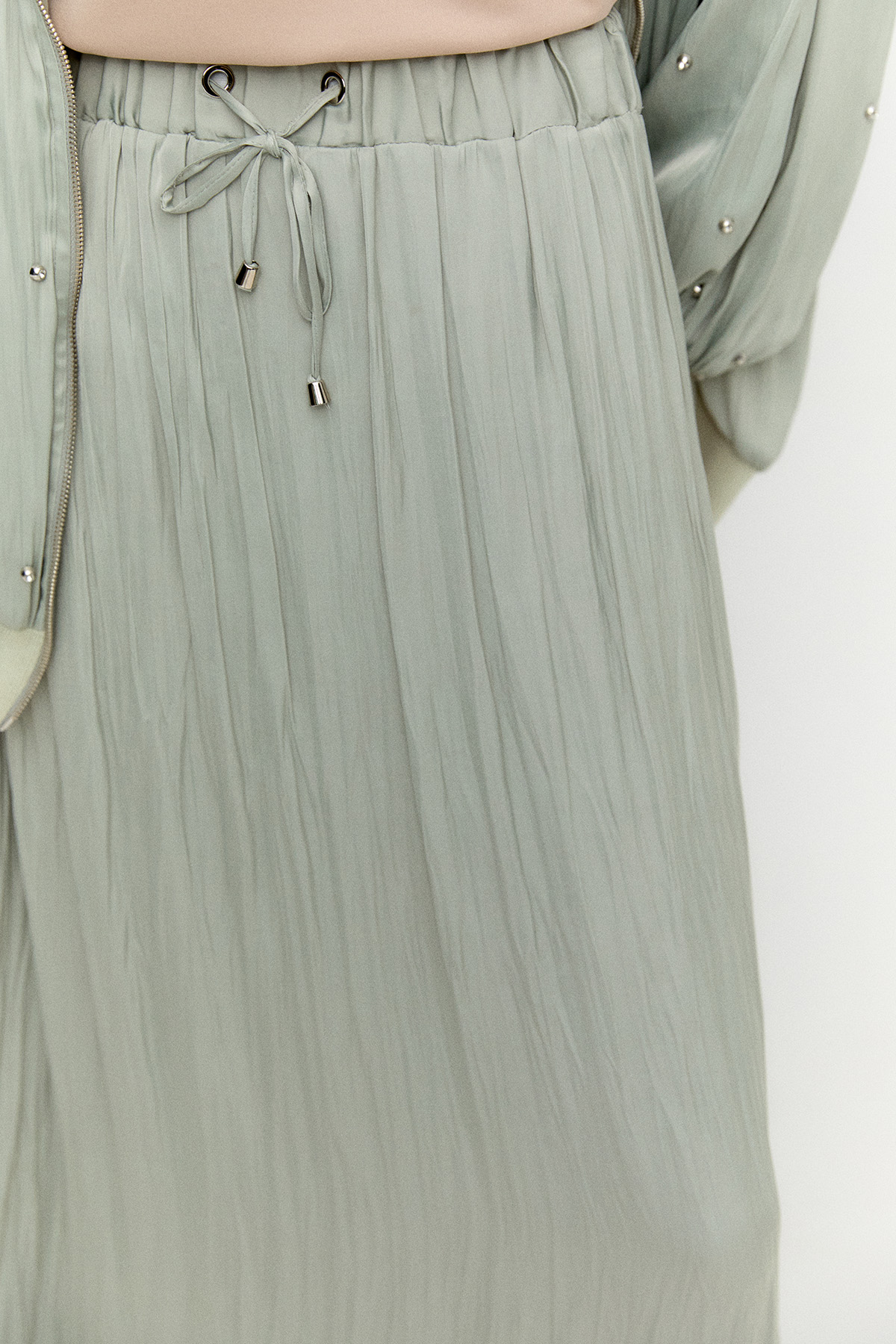 Kraşlı Saten Etek, Tesettür Giyim