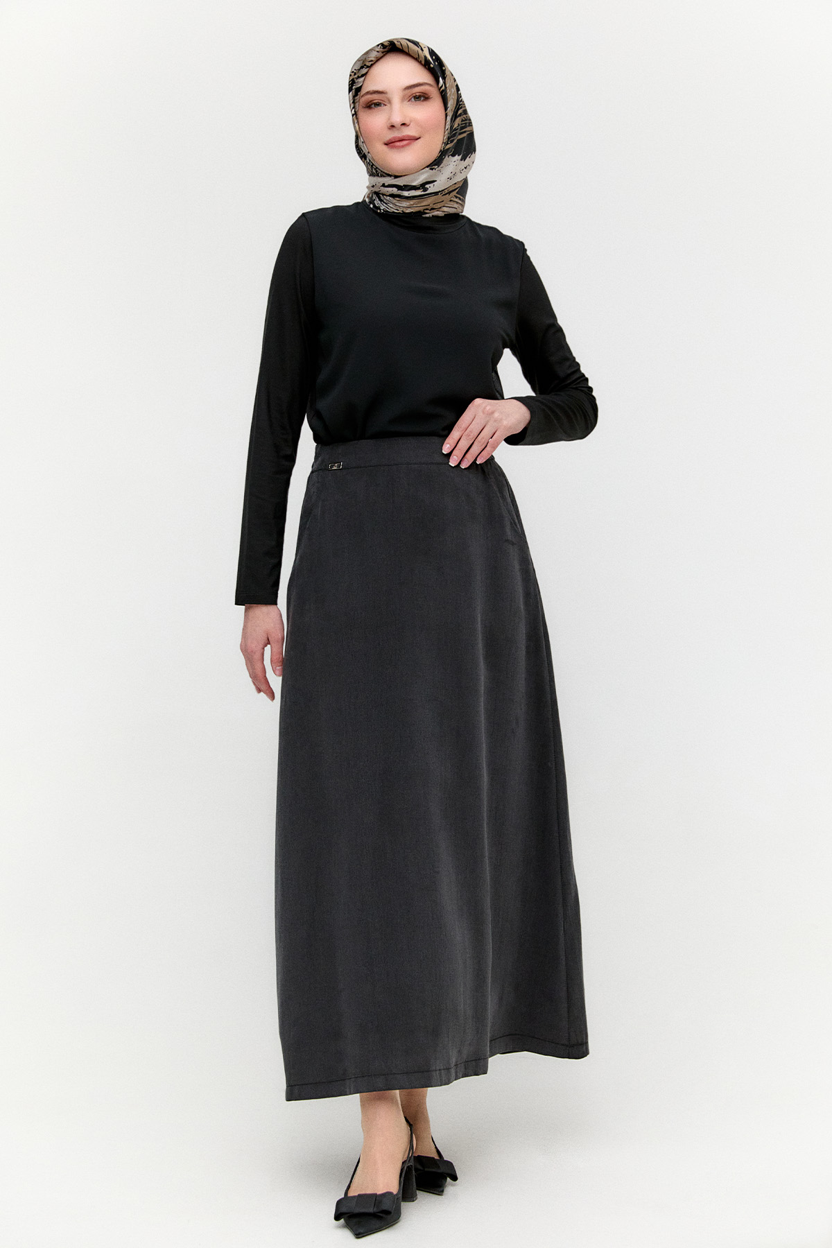 Lyocell Kloş Etek, Tesettür Giyim
