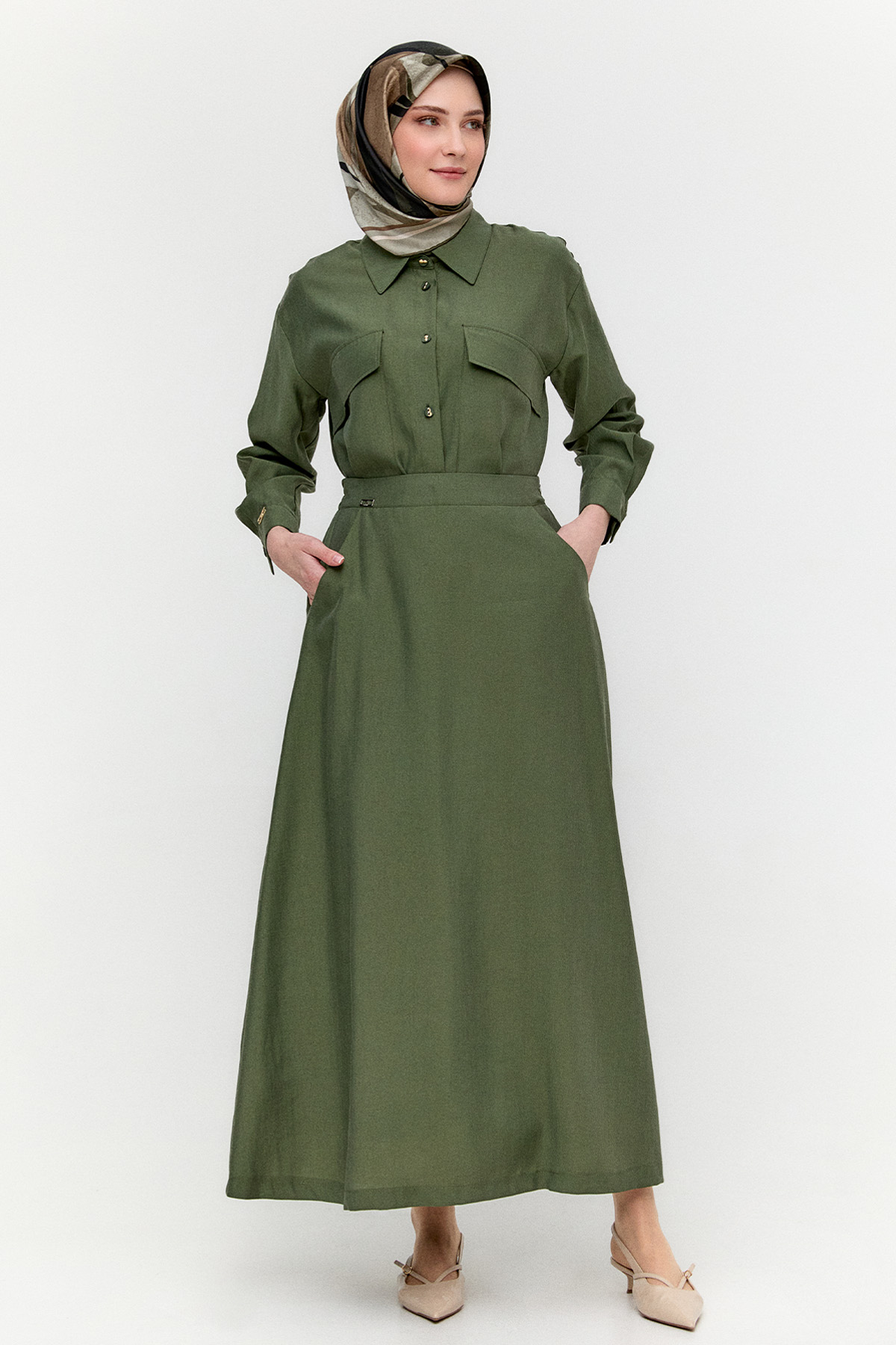 Lyocell Kloş Etek, Tesettür Giyim