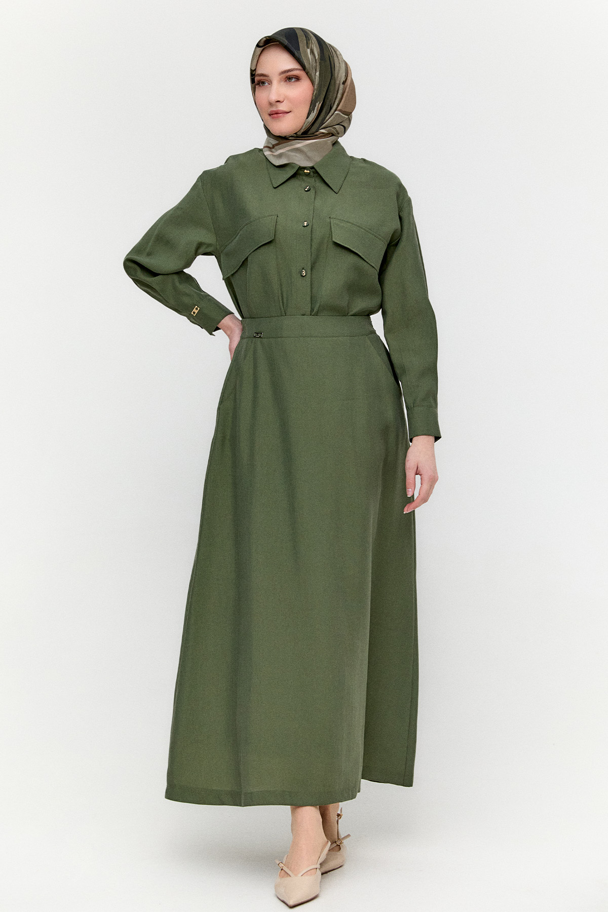 Lyocell Kloş Etek, Tesettür Giyim