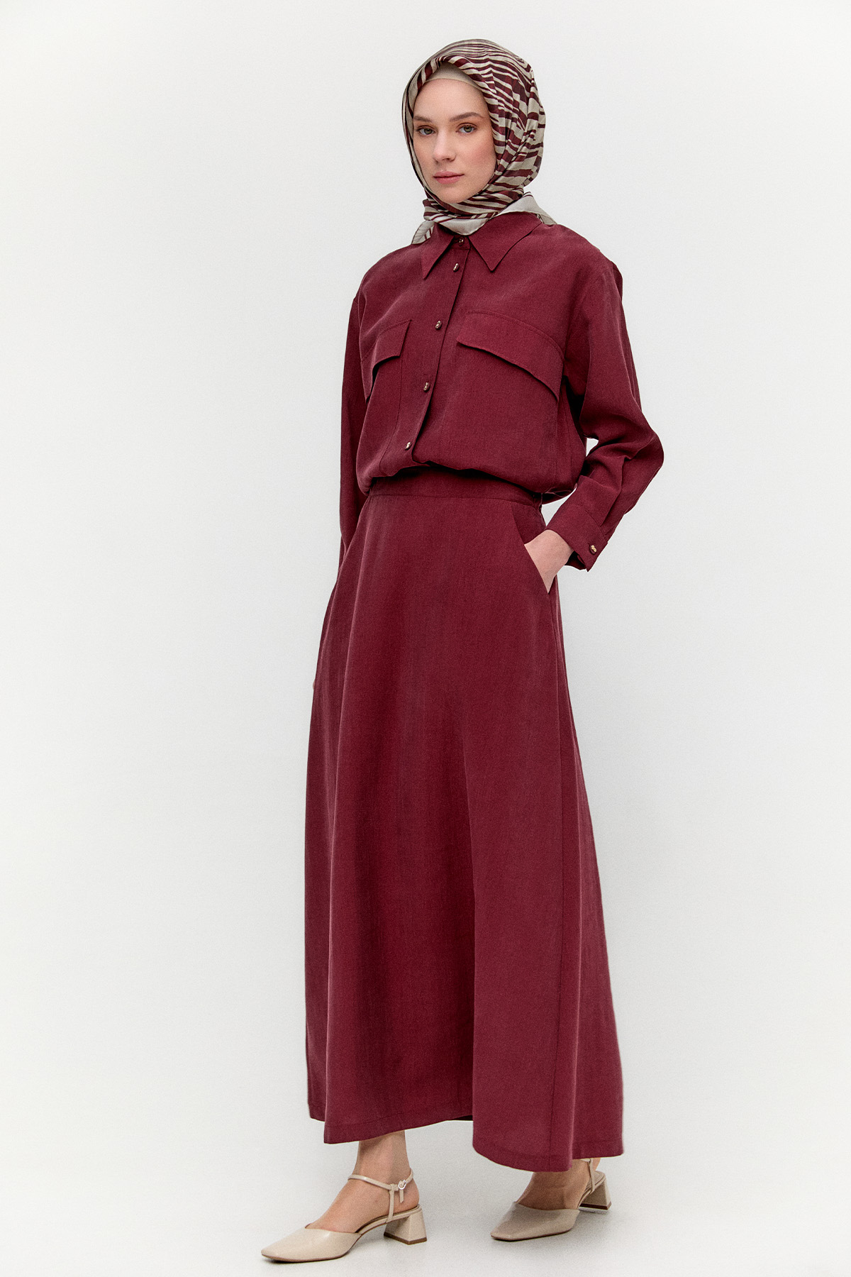 Lyocell Kloş Etek, Tesettür Giyim