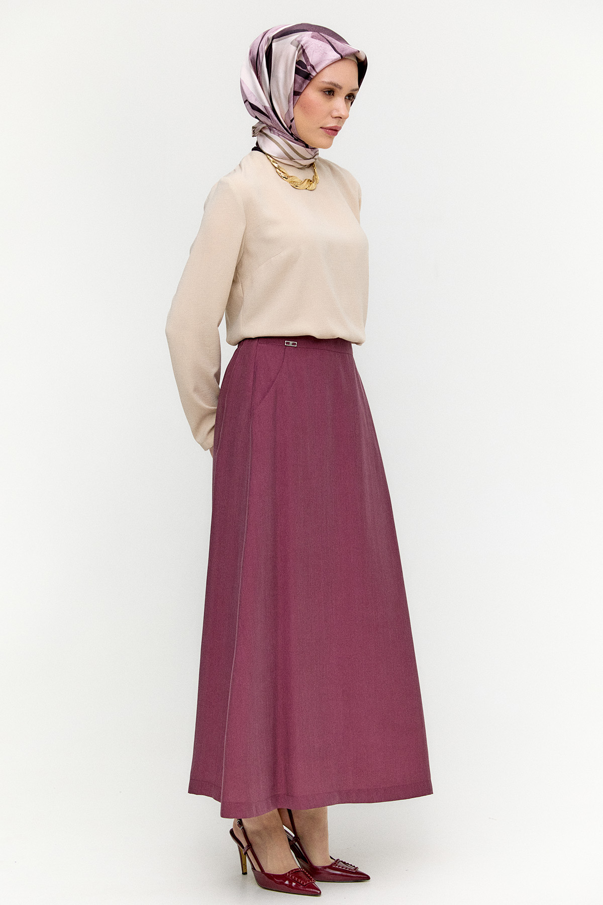 Lyocell Kloş Etek, Tesettür Giyim