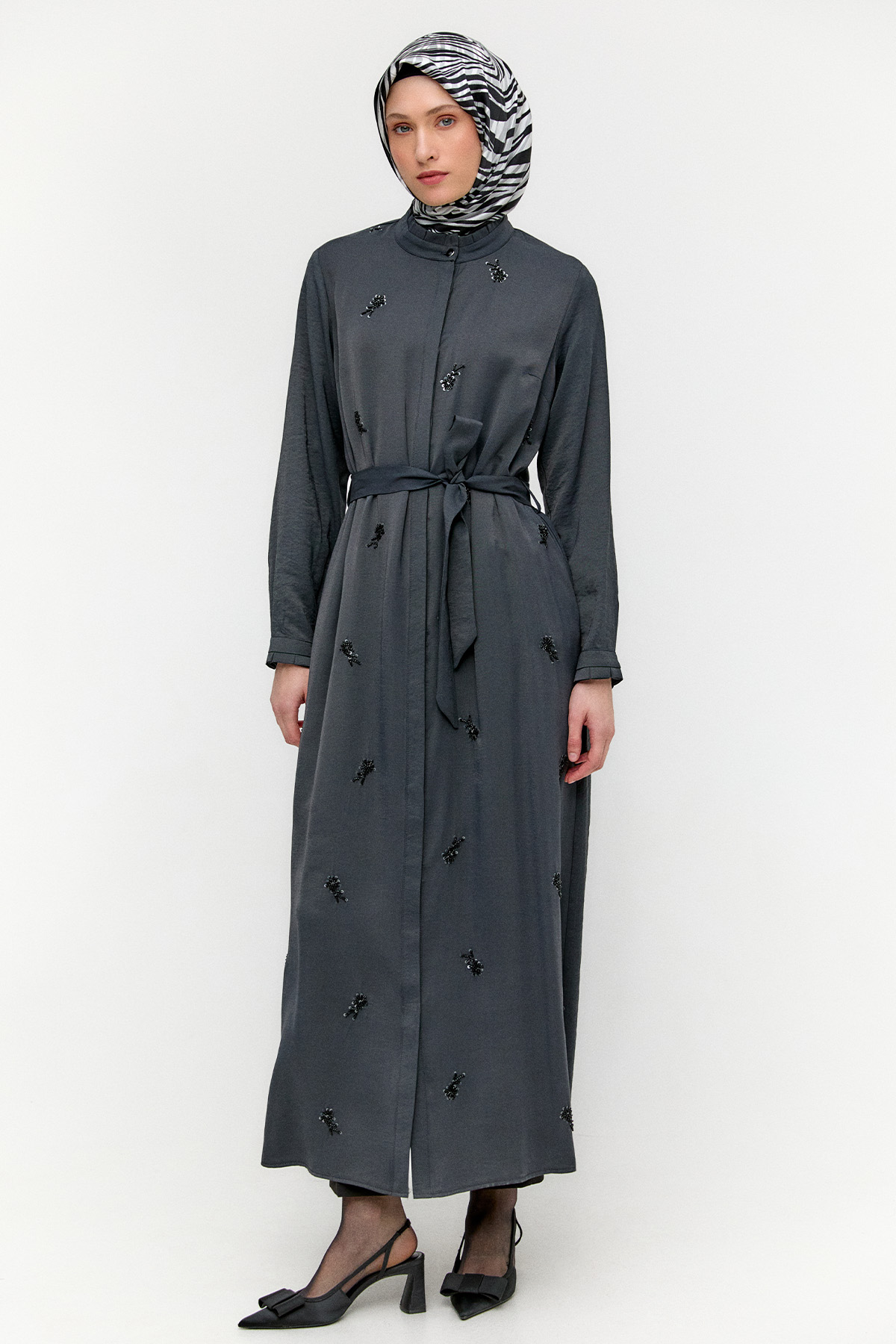 İşleme Detaylı Cupra Ferace, Tesettür Giyim